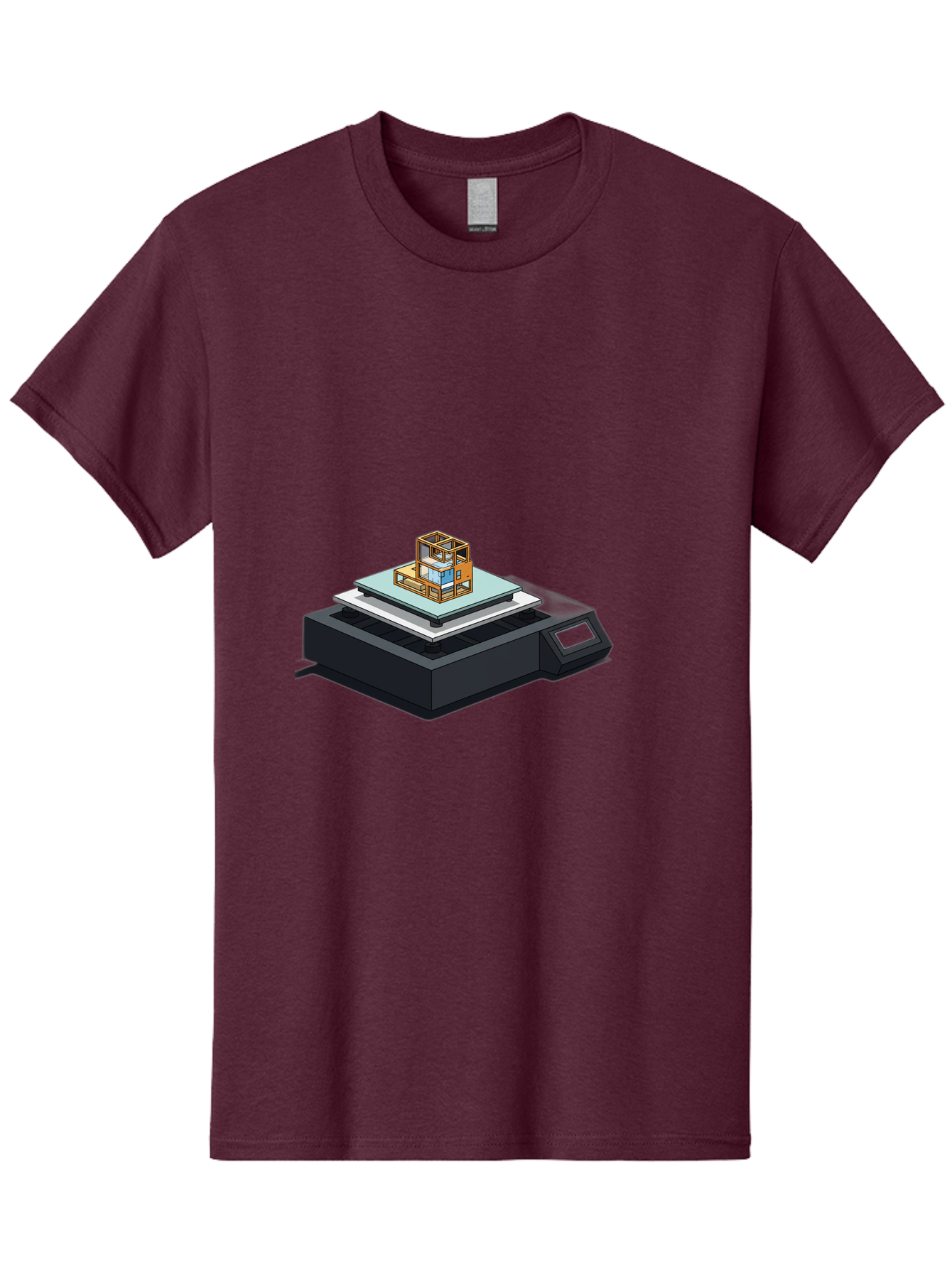 3D-Printer-19 Men'S Graphic Tee, 100% Cotton, Comfortable Casual Summer Wear, Machine Washable, 3D Printing Technology, Additive Manufacturing, Prototype Development, Rapid Prototyping, 3D Modeling, Futuristic Design, Innovative Printing, Baa012