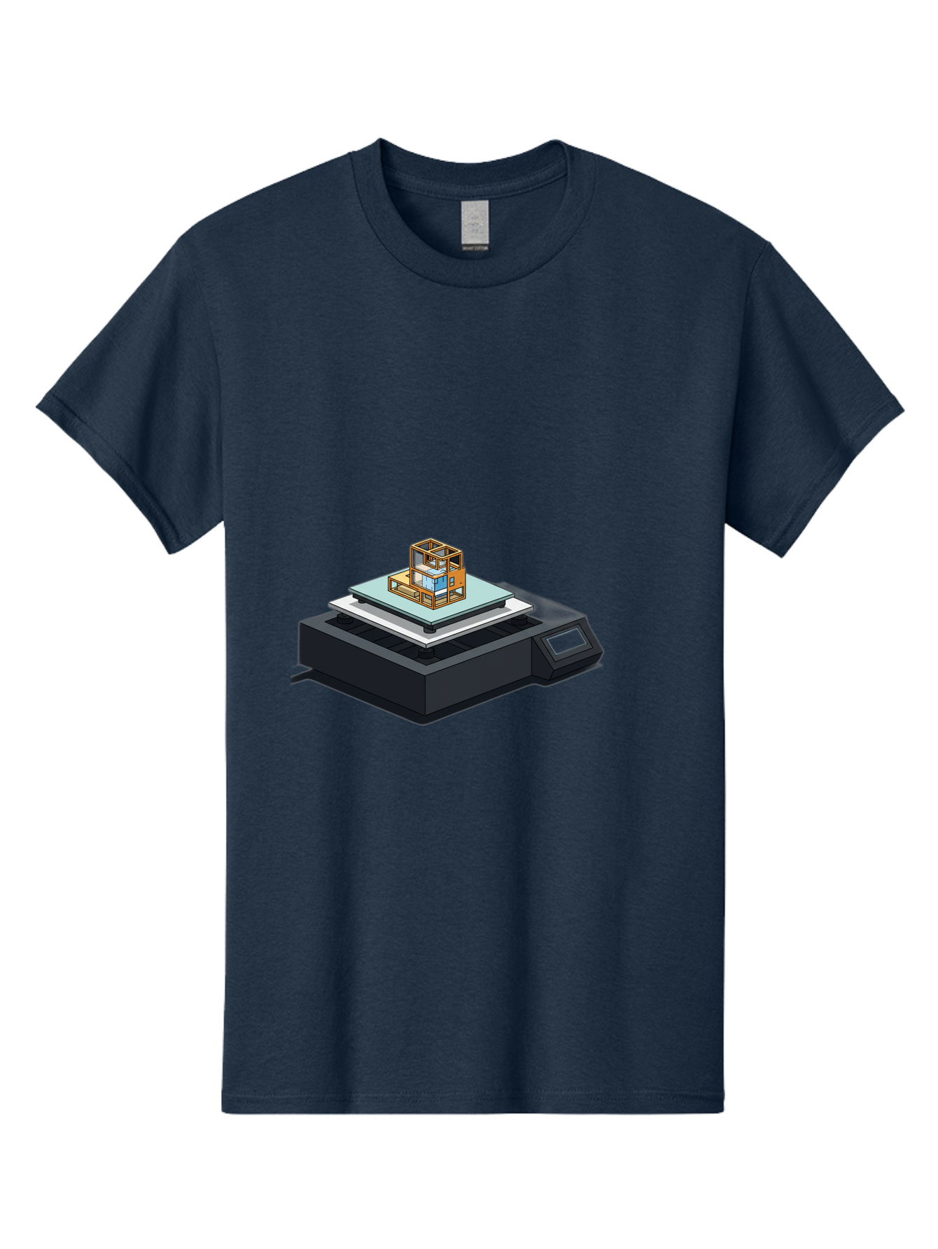 3D-Printer-19 Men'S Graphic Tee, 100% Cotton, Comfortable Casual Summer Wear, Machine Washable, 3D Printing Technology, Additive Manufacturing, Prototype Development, Rapid Prototyping, 3D Modeling, Futuristic Design, Innovative Printing, Baa012