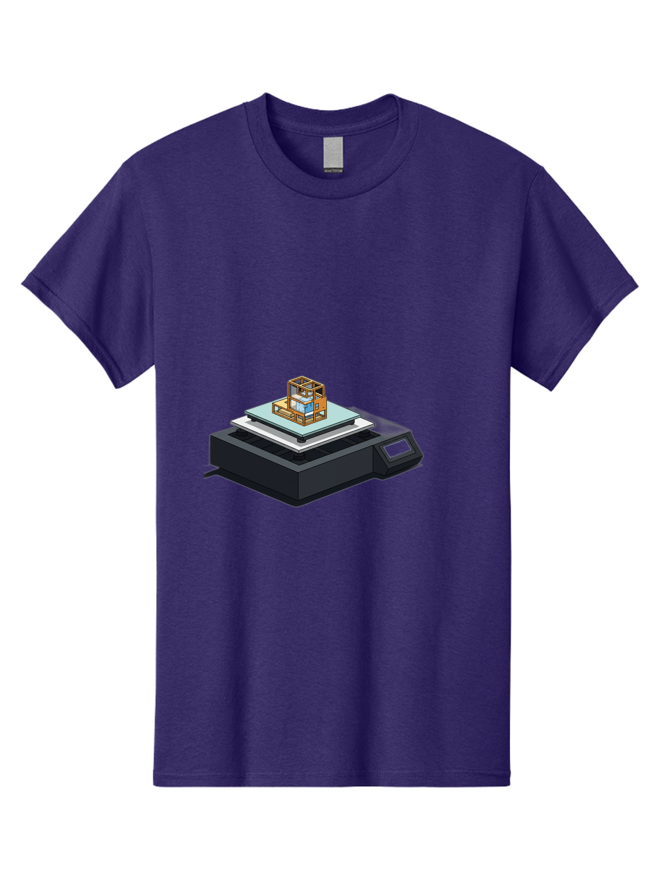 3D-Printer-19 Men'S Graphic Tee, 100% Cotton, Comfortable Casual Summer Wear, Machine Washable, 3D Printing Technology, Additive Manufacturing, Prototype Development, Rapid Prototyping, 3D Modeling, Futuristic Design, Innovative Printing, Baa012