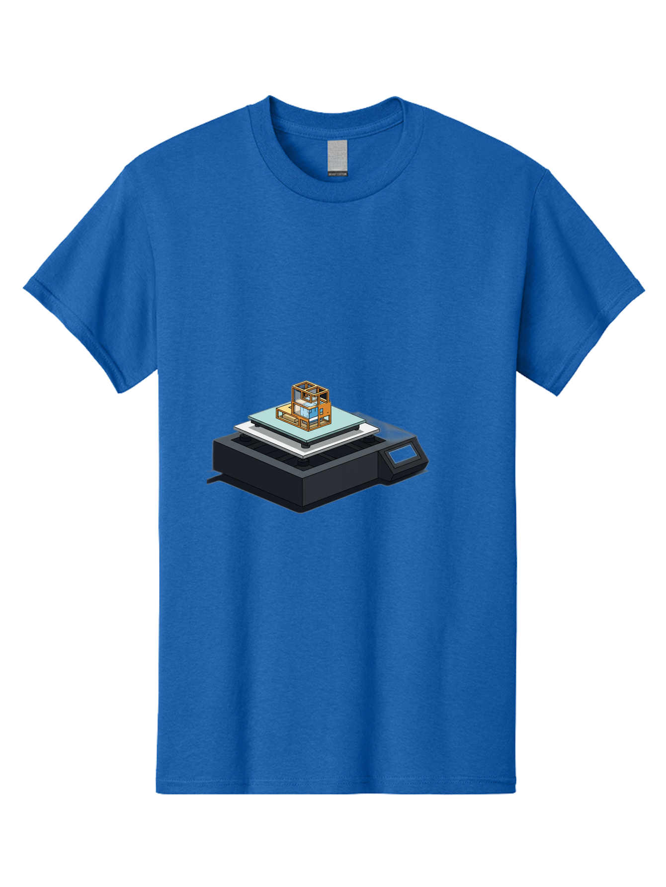 3D-Printer-19 Men'S Graphic Tee, 100% Cotton, Comfortable Casual Summer Wear, Machine Washable, 3D Printing Technology, Additive Manufacturing, Prototype Development, Rapid Prototyping, 3D Modeling, Futuristic Design, Innovative Printing, Baa012