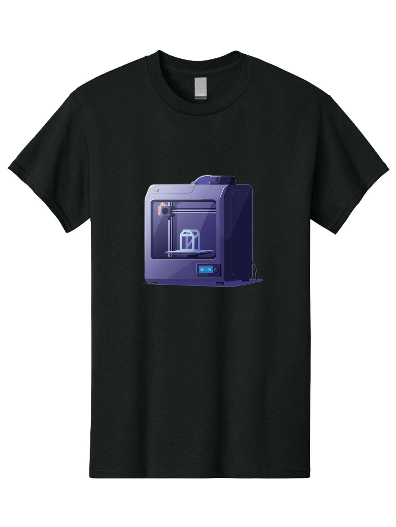 3D-Printer-31 Men'S Graphic Tee, 100% Cotton, Comfortable Casual Summer Wear, Machine Washable, 3D Printing Technology, Additive Manufacturing, Digital Fabrication, 3D Modeling, Prototyping, Product Design, 3D Printing Process, 12:10:51 Baa026