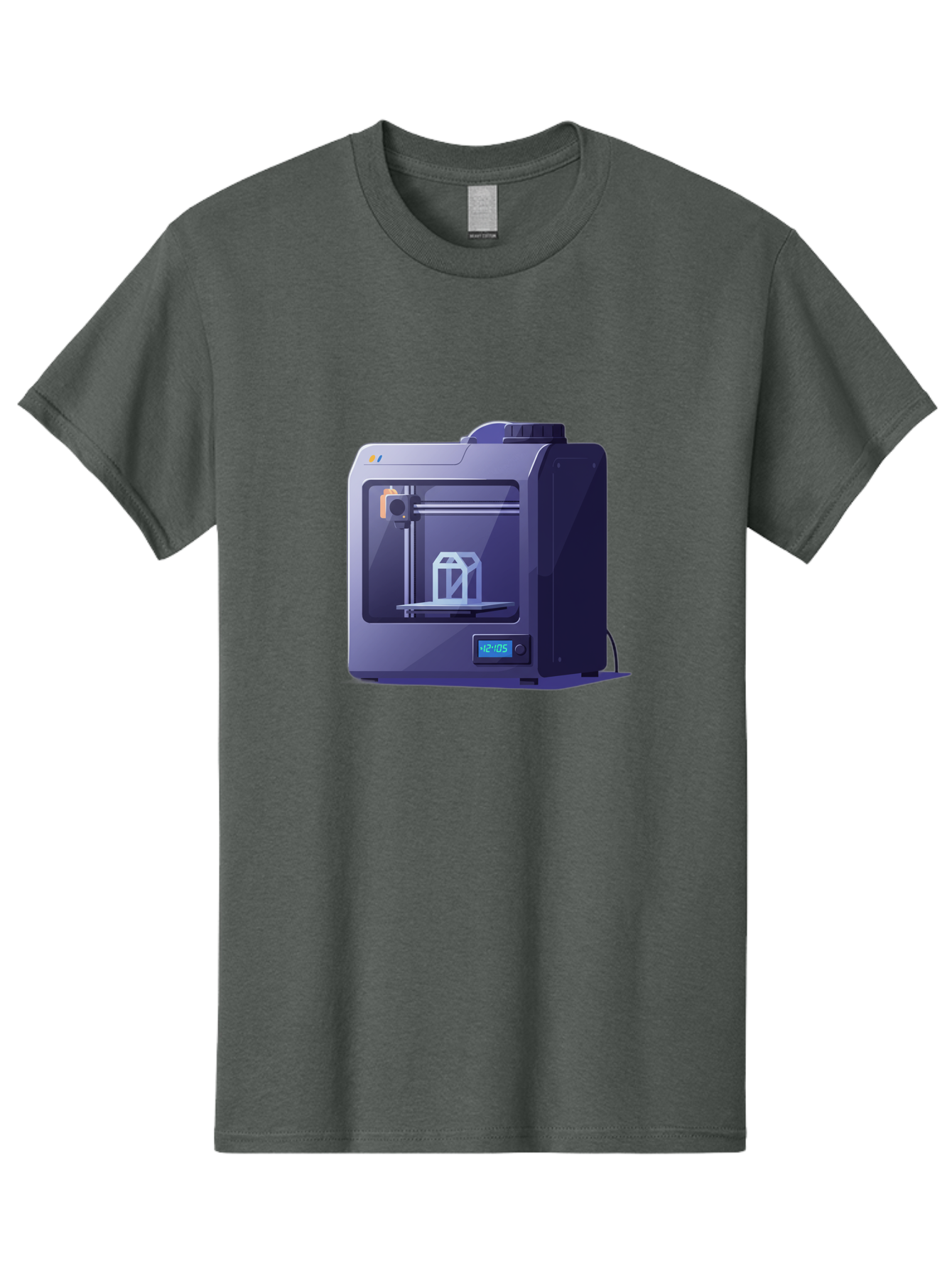 3D-Printer-31 Men'S Graphic Tee, 100% Cotton, Comfortable Casual Summer Wear, Machine Washable, 3D Printing Technology, Additive Manufacturing, Digital Fabrication, 3D Modeling, Prototyping, Product Design, 3D Printing Process, 12:10:51 Baa026