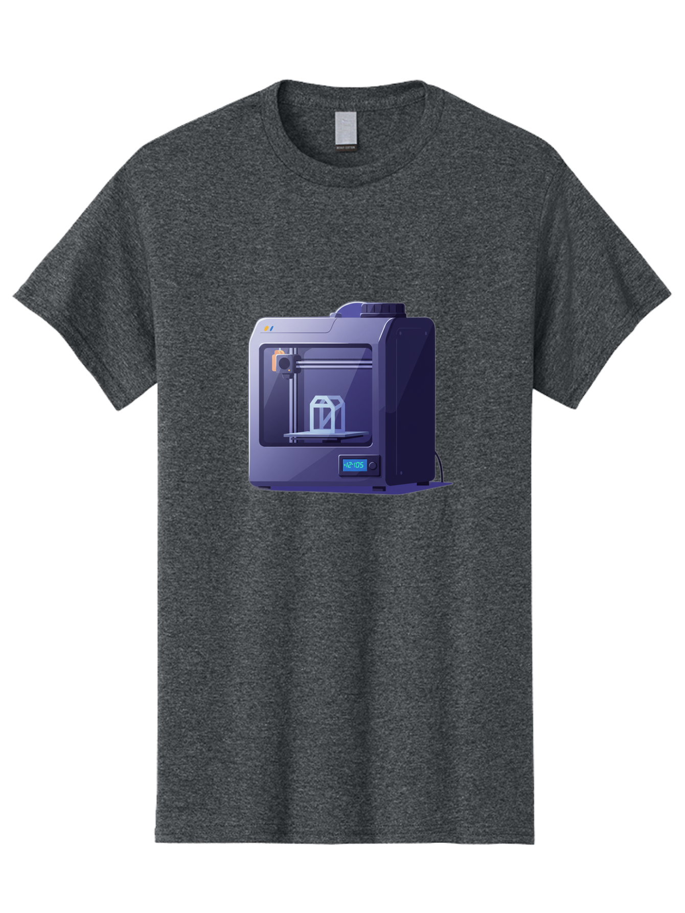 3D-Printer-31 Men'S Graphic Tee, 100% Cotton, Comfortable Casual Summer Wear, Machine Washable, 3D Printing Technology, Additive Manufacturing, Digital Fabrication, 3D Modeling, Prototyping, Product Design, 3D Printing Process, 12:10:51 Baa026