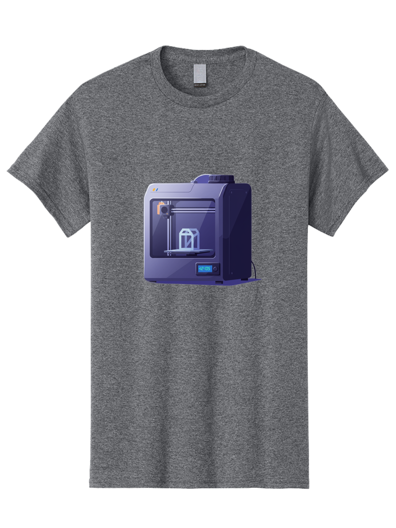 3D-Printer-31 Men'S Graphic Tee, 100% Cotton, Comfortable Casual Summer Wear, Machine Washable, 3D Printing Technology, Additive Manufacturing, Digital Fabrication, 3D Modeling, Prototyping, Product Design, 3D Printing Process, 12:10:51 Baa026