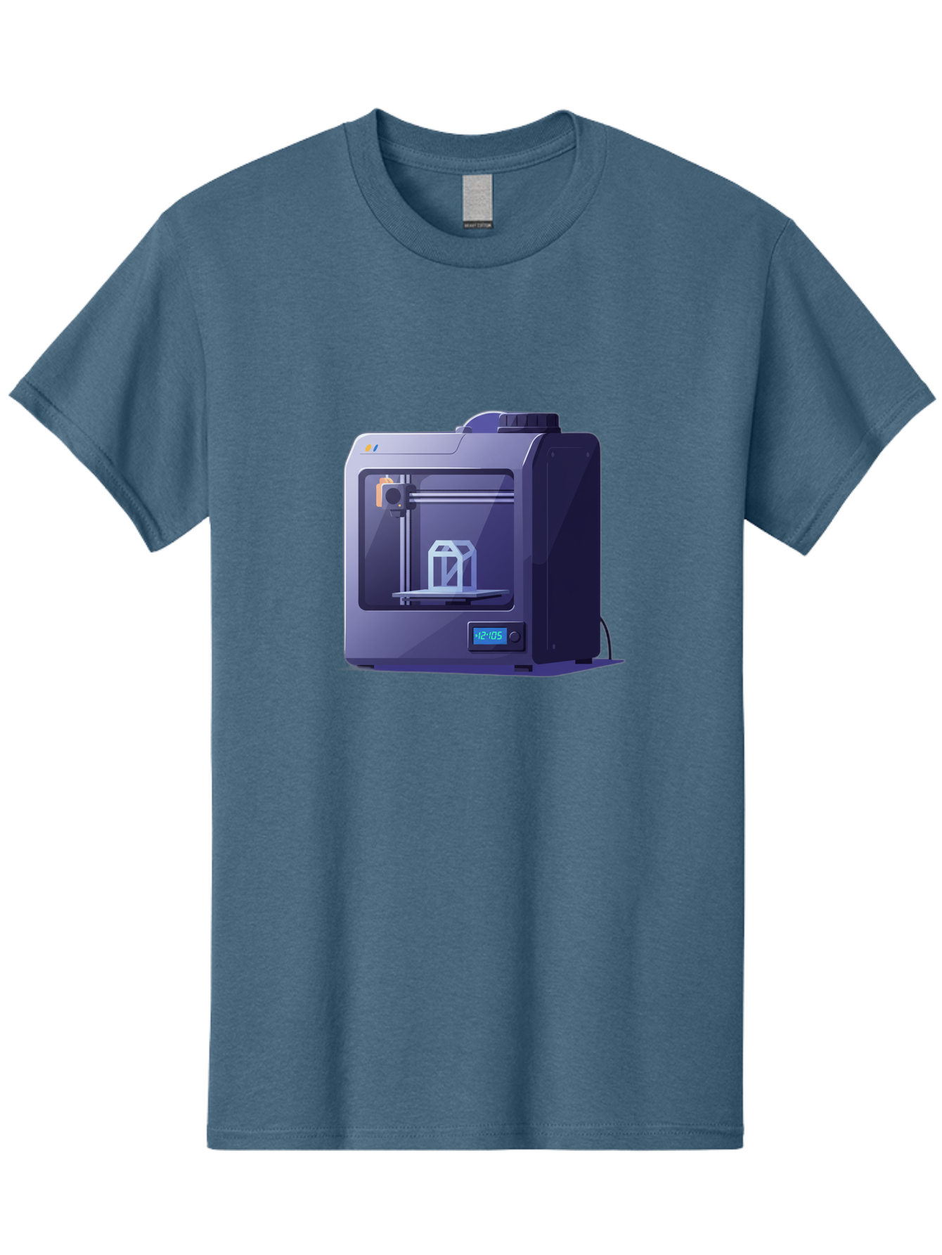3D-Printer-31 Men'S Graphic Tee, 100% Cotton, Comfortable Casual Summer Wear, Machine Washable, 3D Printing Technology, Additive Manufacturing, Digital Fabrication, 3D Modeling, Prototyping, Product Design, 3D Printing Process, 12:10:51 Baa026