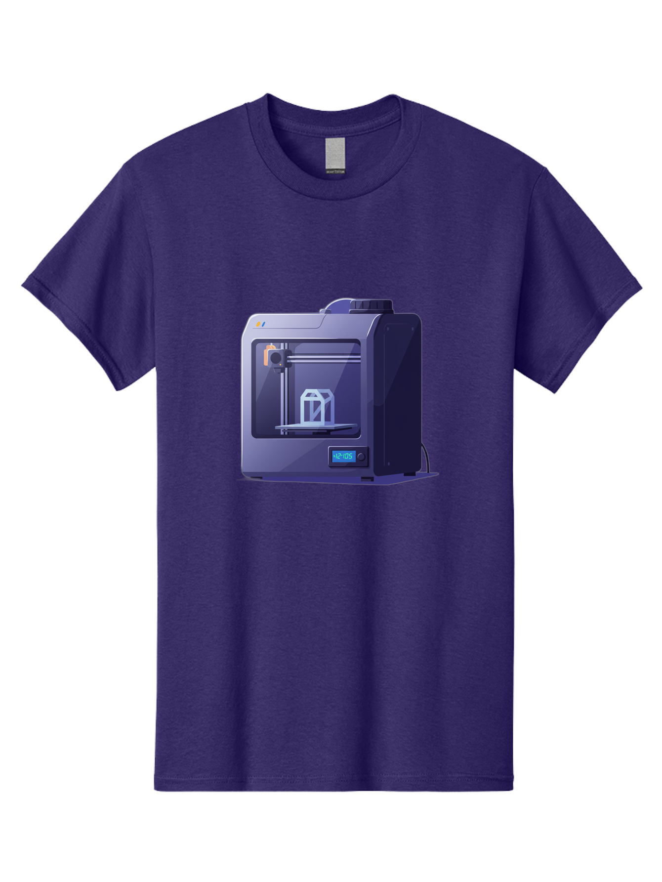 3D-Printer-31 Men'S Graphic Tee, 100% Cotton, Comfortable Casual Summer Wear, Machine Washable, 3D Printing Technology, Additive Manufacturing, Digital Fabrication, 3D Modeling, Prototyping, Product Design, 3D Printing Process, 12:10:51 Baa026