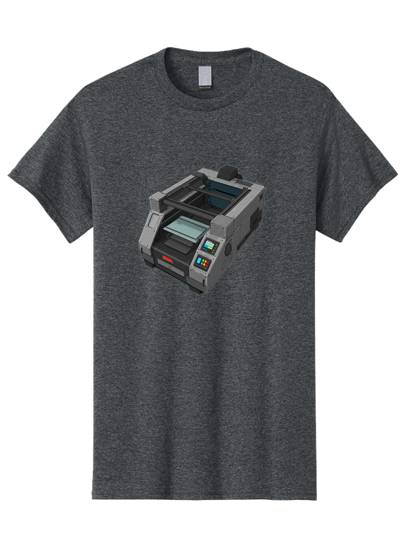 3D-Printer-35 Men'S Graphic Tee, 100% Cotton, Comfortable Casual Summer Wear, Machine Washable, 3D Printing Technology, Futuristic Printer, Digital Fabrication, Advanced Manufacturing, Printer Control Panel, Printing Process, Baa030