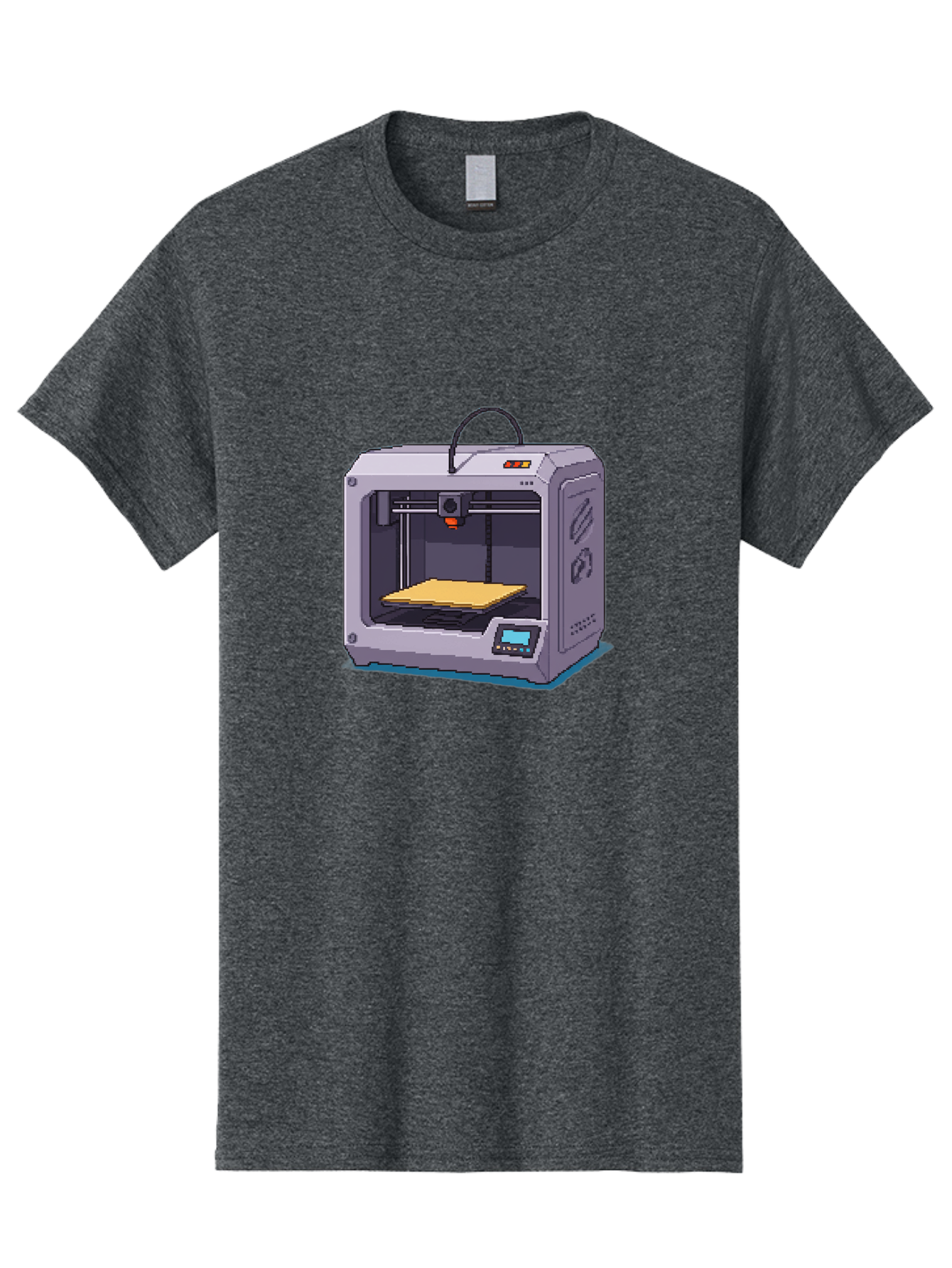 3D-Printer-7 Men'S Graphic Tee, 100% Cotton, Comfortable Casual Summer Wear, Machine Washable, 3D Printing Technology, Additive Manufacturing, Digital Fabrication, Rapid Prototyping, Layered Printing, Futuristic Innovation Baa041