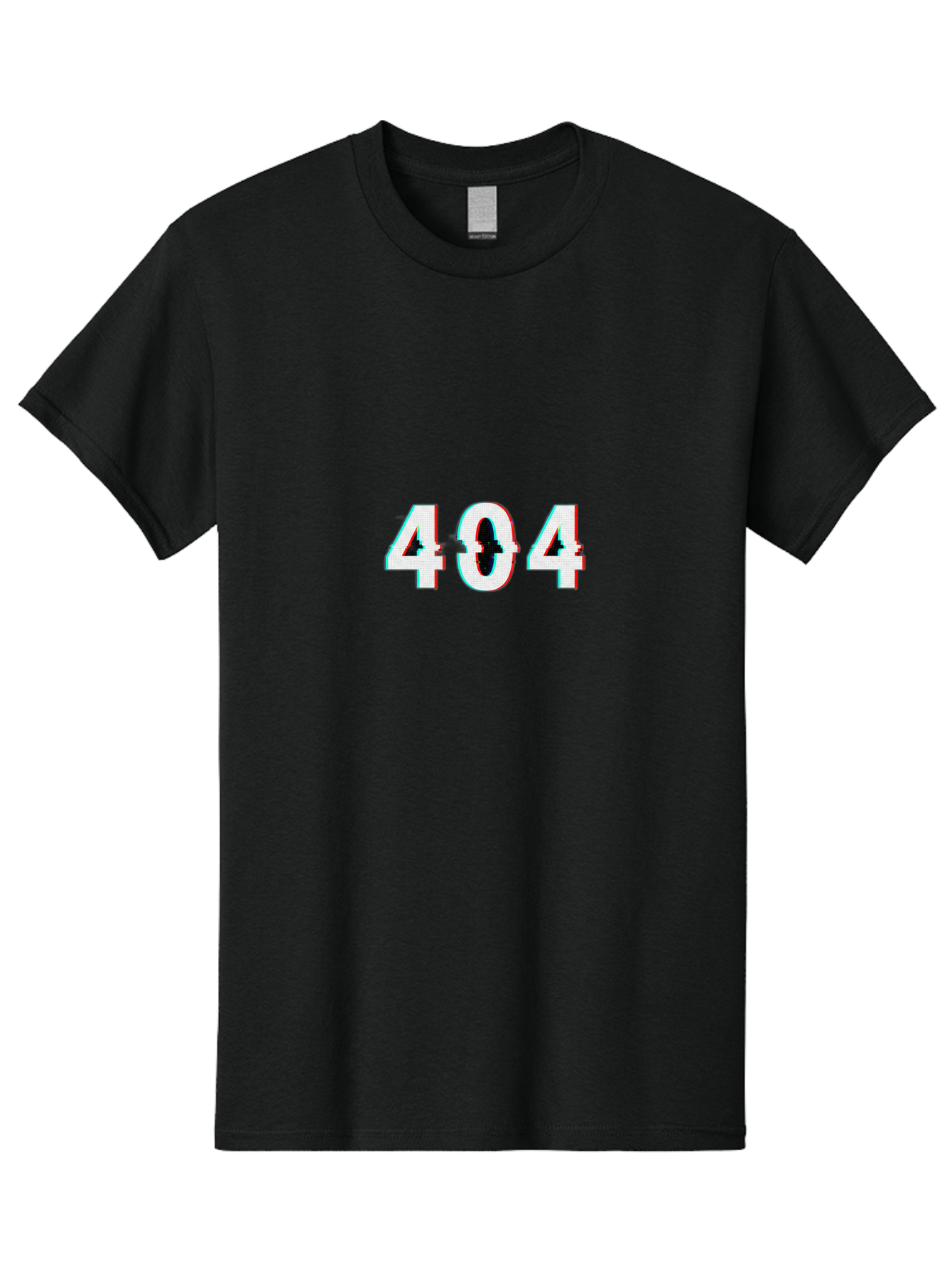 404-1 Men'S Graphic Tee, 100% Cotton, Comfortable Casual Summer Wear, Machine Washable, 404 Error, Glitch Effect, Distorted Text, Error Message, Page Not Found, Website Error, Digital Glitch Baa058