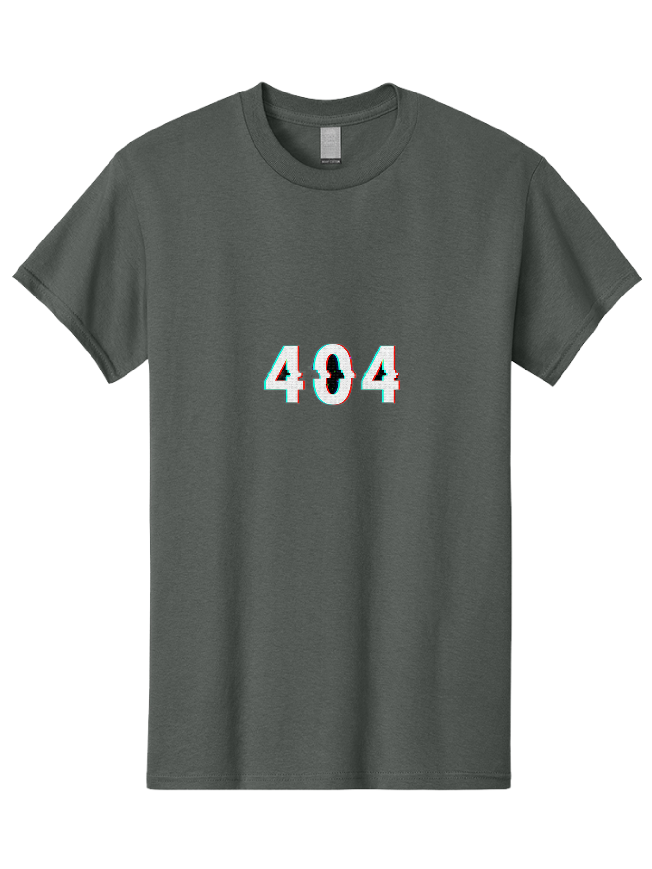 404-1 Men'S Graphic Tee, 100% Cotton, Comfortable Casual Summer Wear, Machine Washable, 404 Error, Glitch Effect, Distorted Text, Error Message, Page Not Found, Website Error, Digital Glitch Baa058