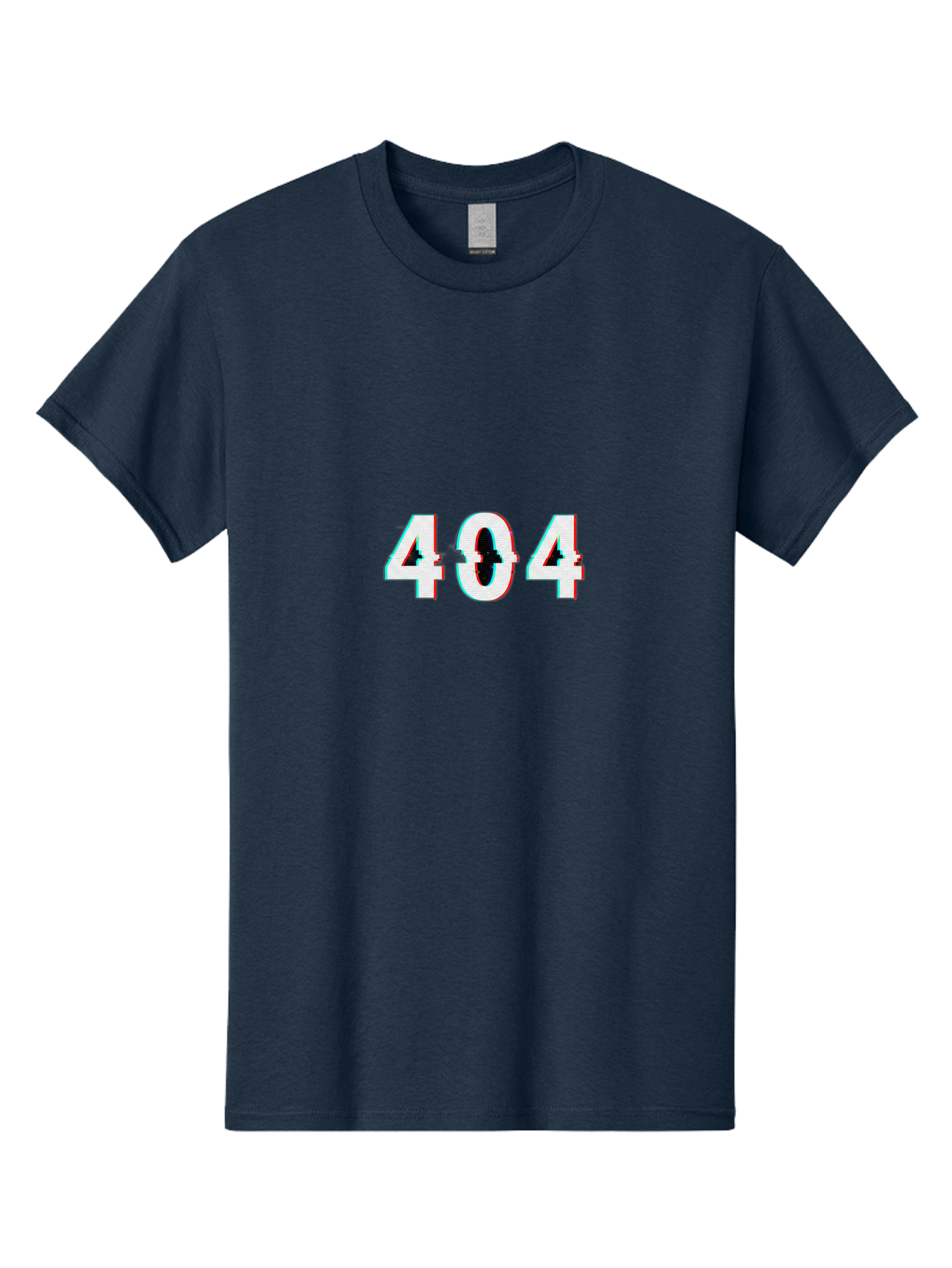 404-1 Men'S Graphic Tee, 100% Cotton, Comfortable Casual Summer Wear, Machine Washable, 404 Error, Glitch Effect, Distorted Text, Error Message, Page Not Found, Website Error, Digital Glitch Baa058