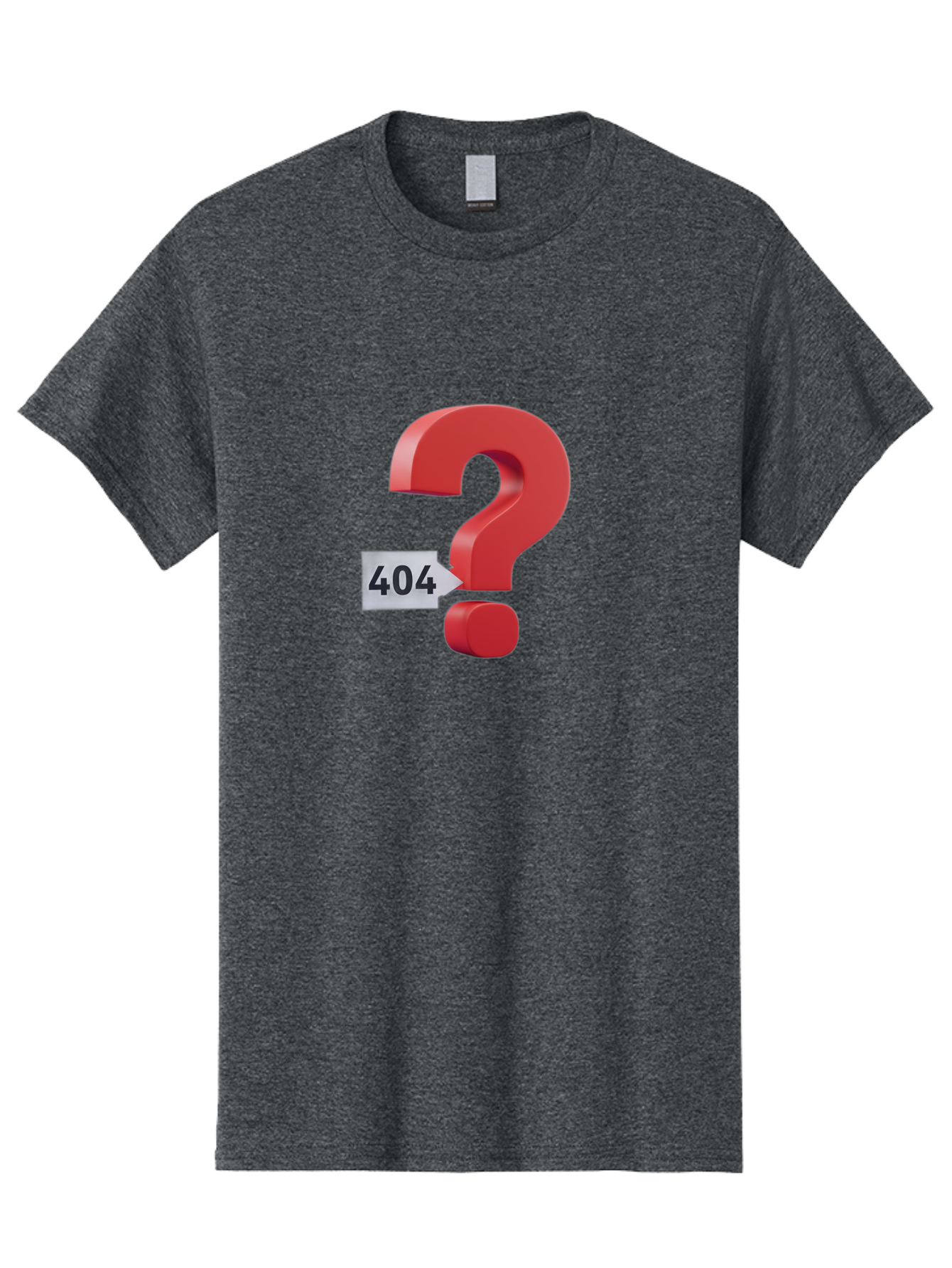404-2 Men'S Graphic Tee, 100% Cotton, Comfortable Casual Summer Wear, Machine Washable, Error Message, Page Not Found, 404 Number, Question Mark, Digital Glitch, Website Error, Technical Issue, Problem Solving, Troubleshooting Baa059