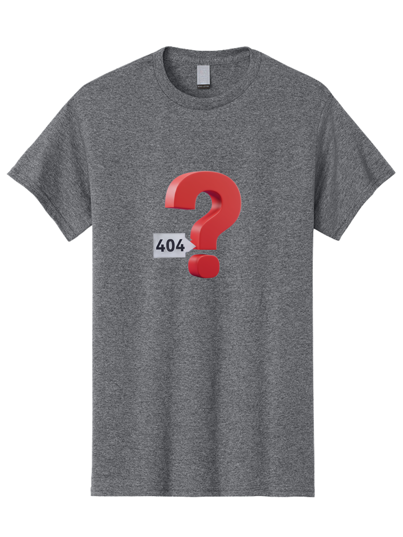 404-2 Men'S Graphic Tee, 100% Cotton, Comfortable Casual Summer Wear, Machine Washable, Error Message, Page Not Found, 404 Number, Question Mark, Digital Glitch, Website Error, Technical Issue, Problem Solving, Troubleshooting Baa059