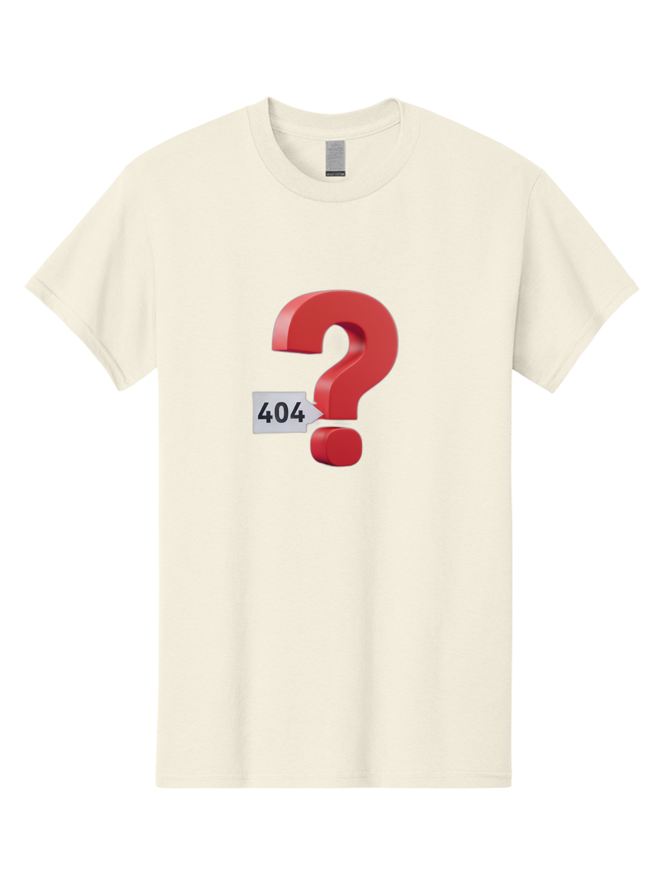 404-2 Men'S Graphic Tee, 100% Cotton, Comfortable Casual Summer Wear, Machine Washable, Error Message, Page Not Found, 404 Number, Question Mark, Digital Glitch, Website Error, Technical Issue, Problem Solving, Troubleshooting Baa059