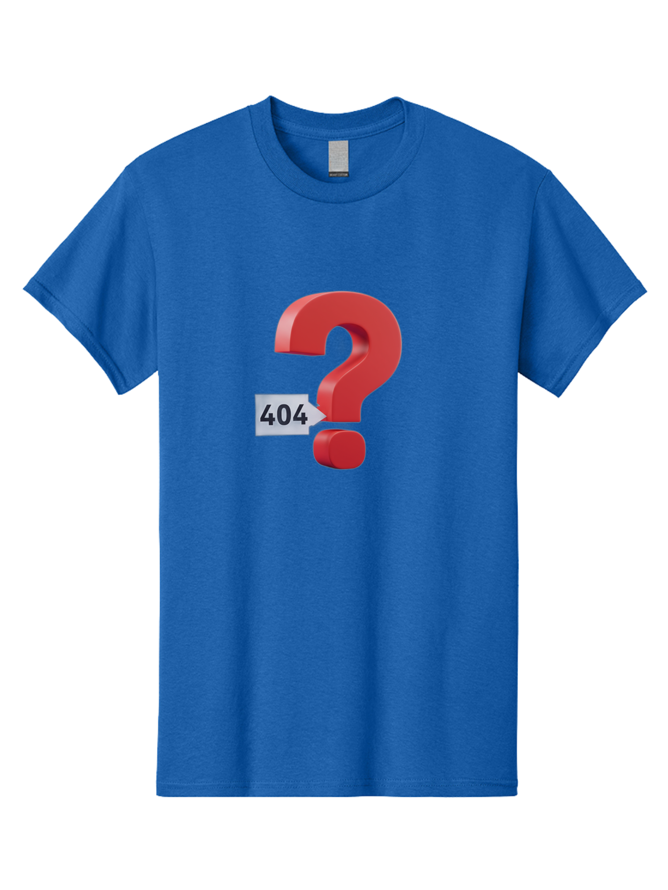 404-2 Men'S Graphic Tee, 100% Cotton, Comfortable Casual Summer Wear, Machine Washable, Error Message, Page Not Found, 404 Number, Question Mark, Digital Glitch, Website Error, Technical Issue, Problem Solving, Troubleshooting Baa059