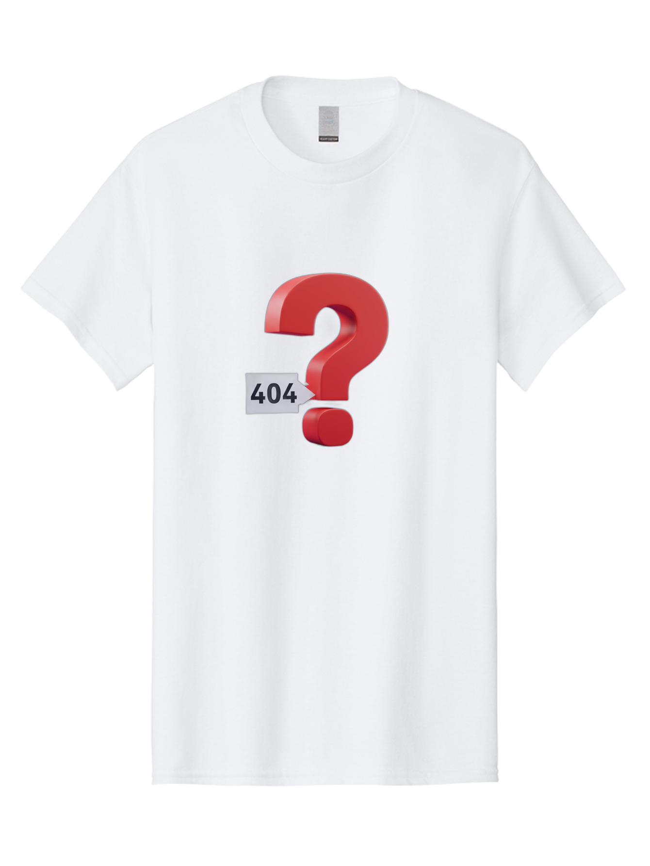 404-2 Men'S Graphic Tee, 100% Cotton, Comfortable Casual Summer Wear, Machine Washable, Error Message, Page Not Found, 404 Number, Question Mark, Digital Glitch, Website Error, Technical Issue, Problem Solving, Troubleshooting Baa059