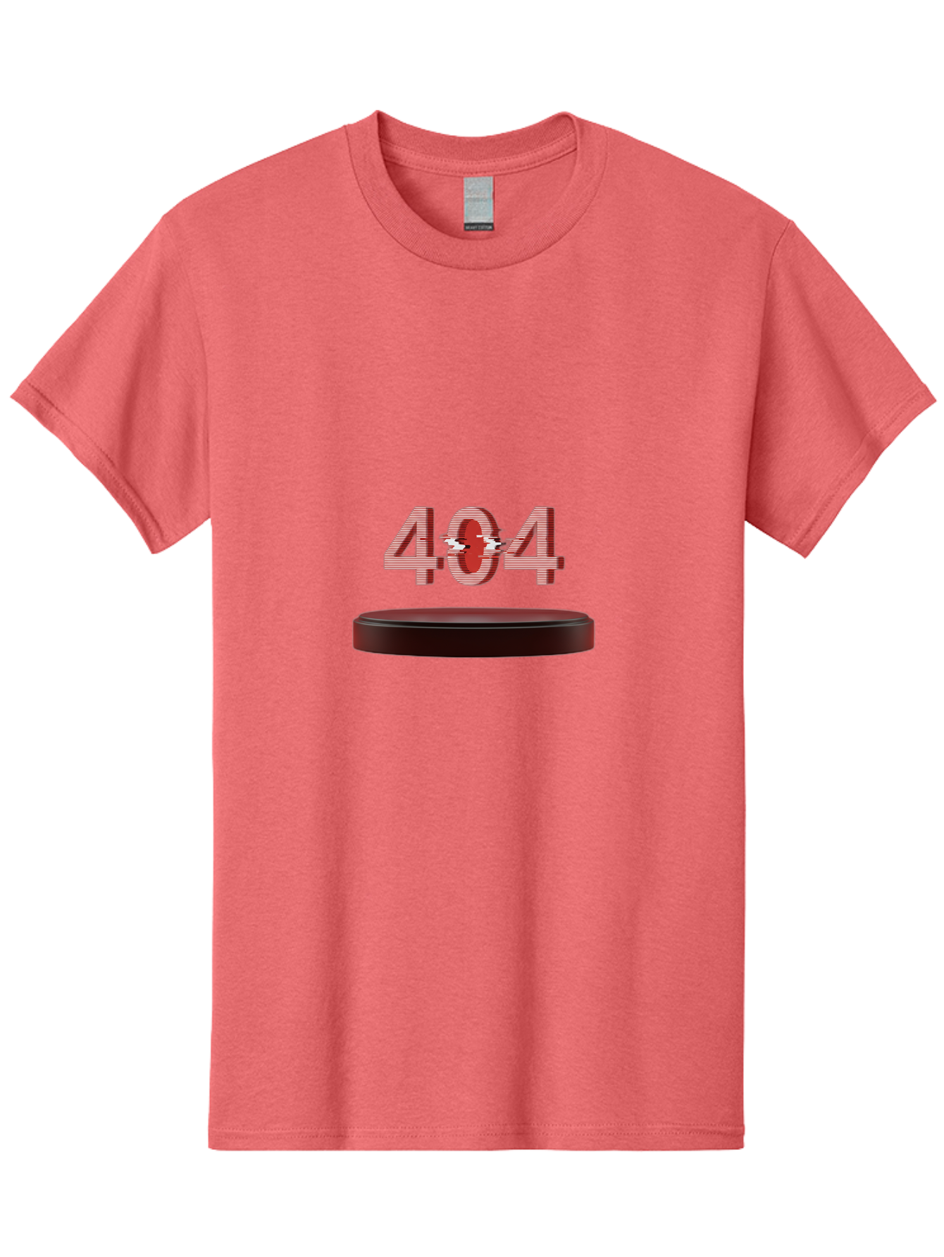 404-6 Men'S Graphic Tee, 100% Cotton, Comfortable Casual Summer Wear, Machine Washable, 404 Error Message, Glitch Effect, Red Numbers, Broken Link, Error Page, Digital Disruption, Cyber Glitch, Futuristic Design Baa063
