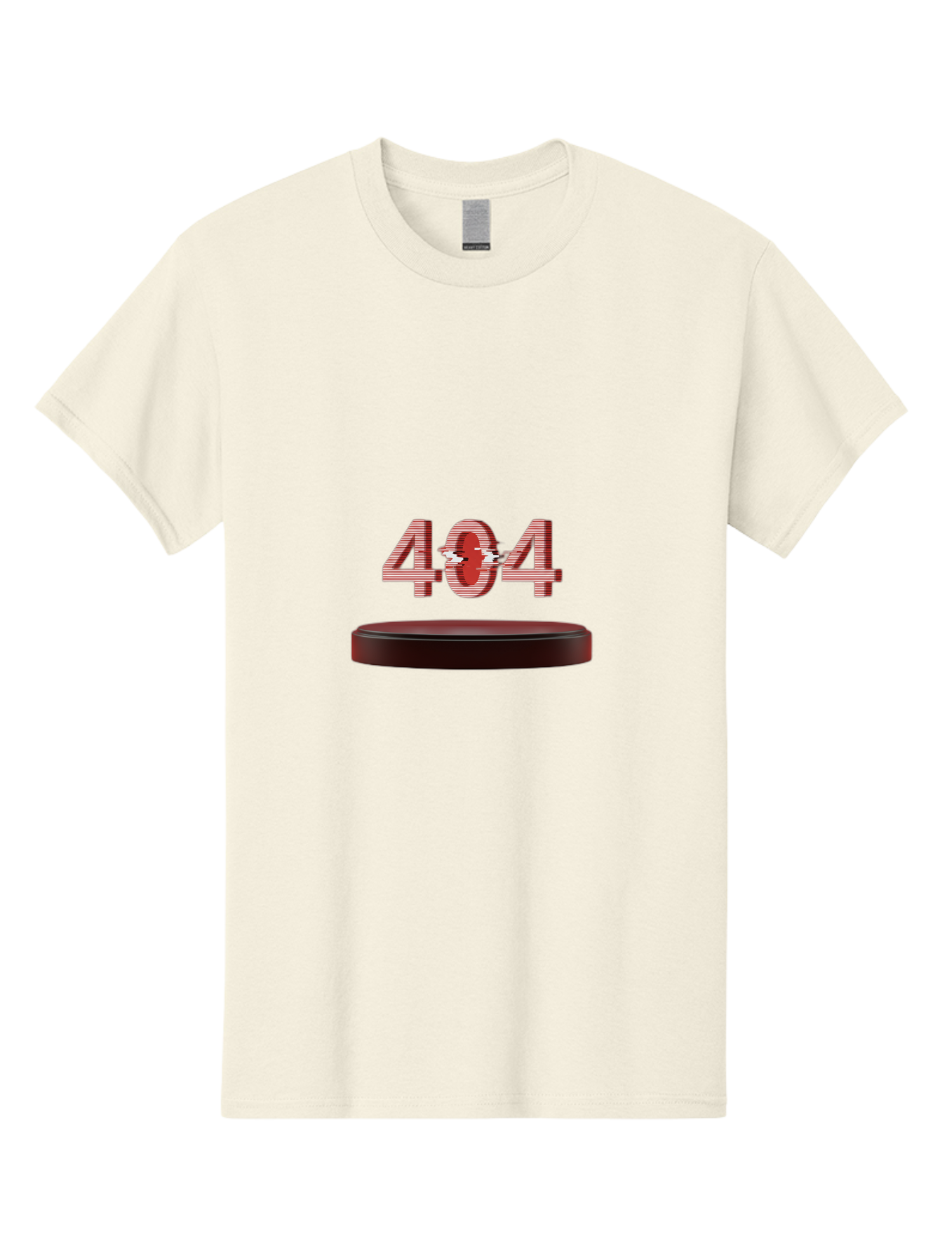 404-6 Men'S Graphic Tee, 100% Cotton, Comfortable Casual Summer Wear, Machine Washable, 404 Error Message, Glitch Effect, Red Numbers, Broken Link, Error Page, Digital Disruption, Cyber Glitch, Futuristic Design Baa063