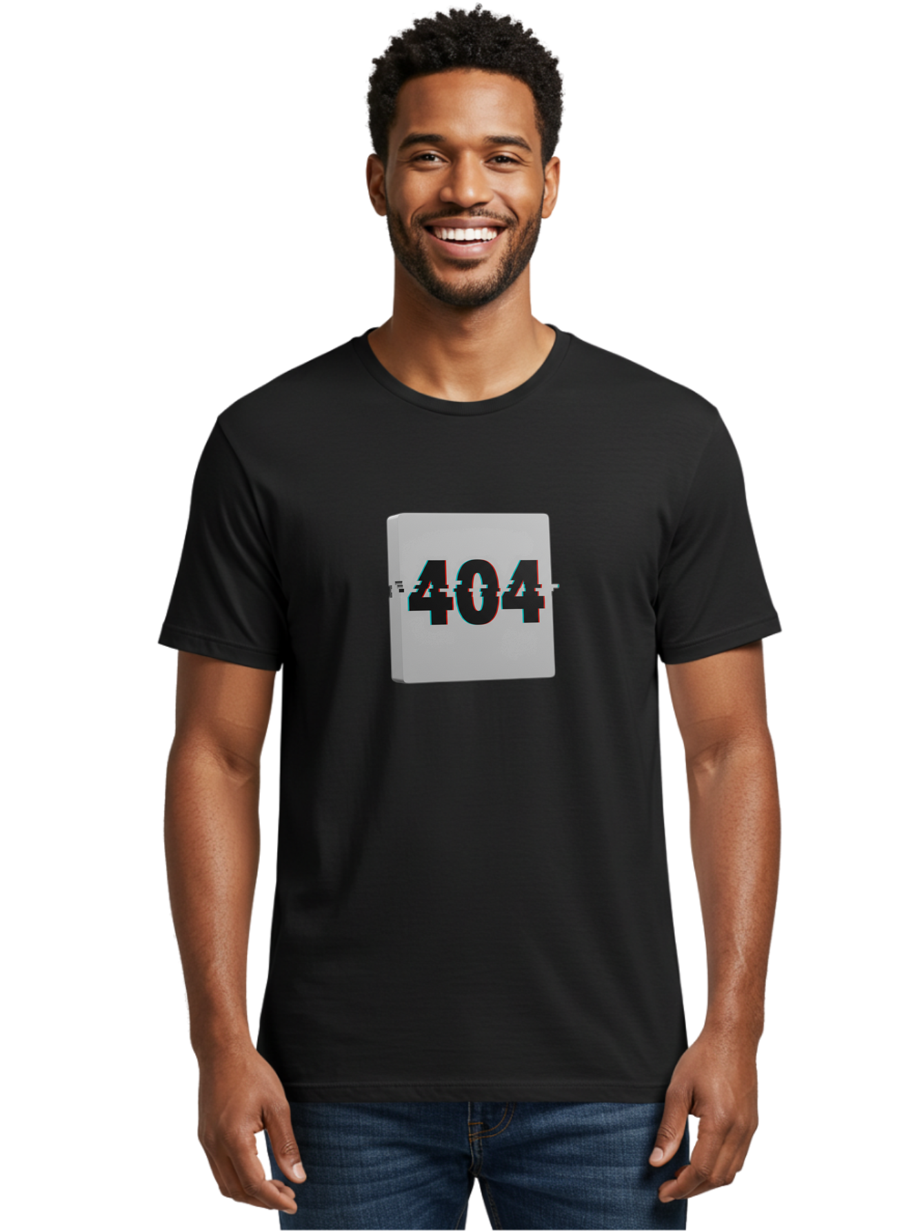 404-7 Men'S Graphic Tee, 100% Cotton, Comfortable Casual Summer Wear, Machine Washable, 404 Error, Page Not Found, Digital Glitch, Distorted Text, Error Message, Broken Link, Website Issue, Technical Problem, Online Error Baa064