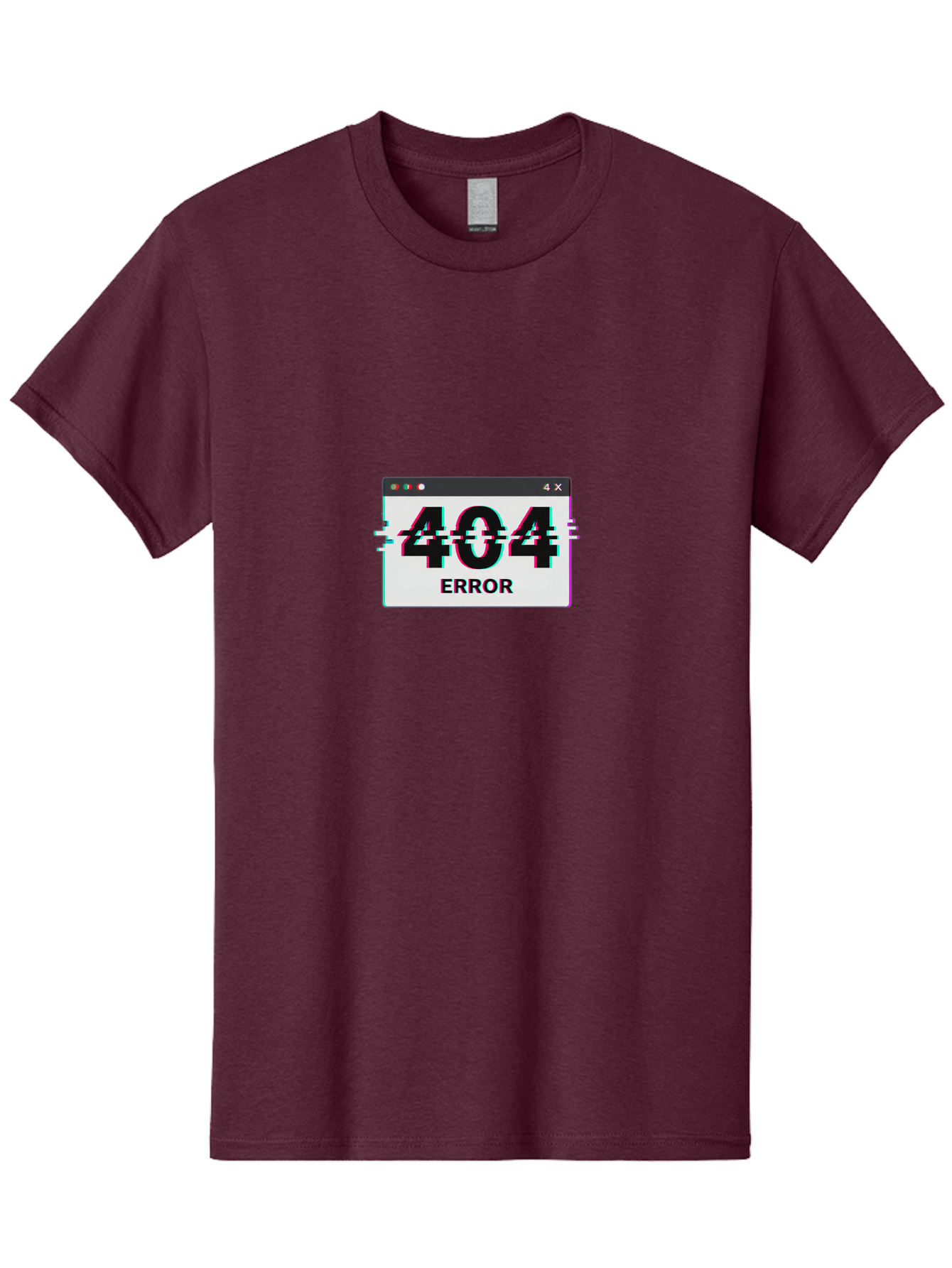 404-Error-2 Men'S Graphic Tee, 100% Cotton, Comfortable Casual Summer Wear, Machine Washable, 404 Error Page, Glitch Effect, Distorted Text, Broken Link, Webpage Not Found, Glitch Art, Error Message, Cyberpunk, Distorted Graphic, 404, Error Baa076
