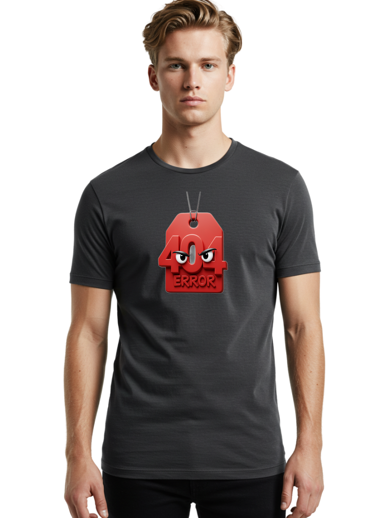 404-Error-6 Men'S Graphic Tee, 100% Cotton, Comfortable Casual Summer Wear, Machine Washable, 404 Error Page, Page Not Found, Error Message, Website Glitch, Web Development Issue, Technical Problem, 404 Error Baa080