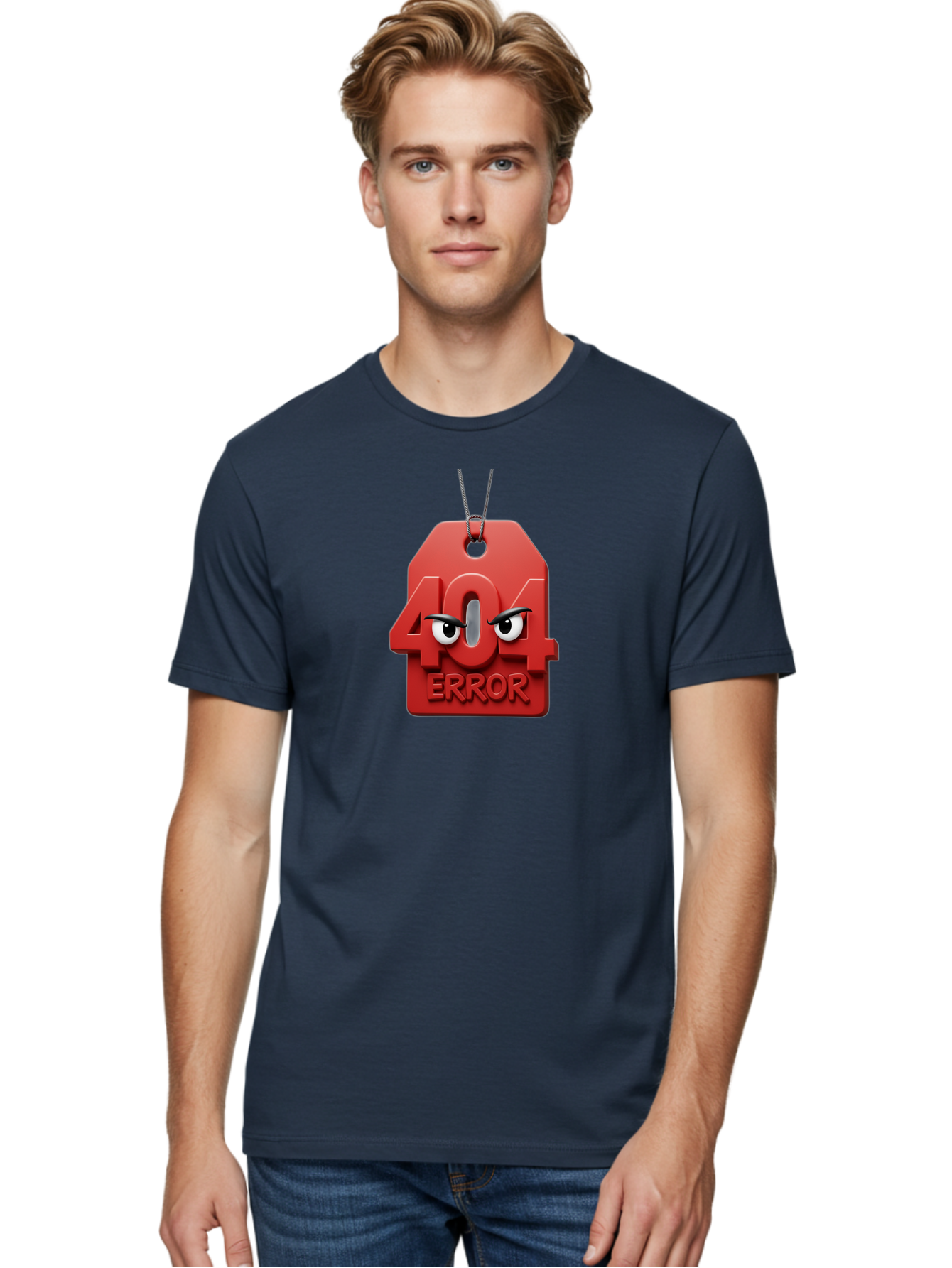 404-Error-6 Men'S Graphic Tee, 100% Cotton, Comfortable Casual Summer Wear, Machine Washable, 404 Error Page, Page Not Found, Error Message, Website Glitch, Web Development Issue, Technical Problem, 404 Error Baa080