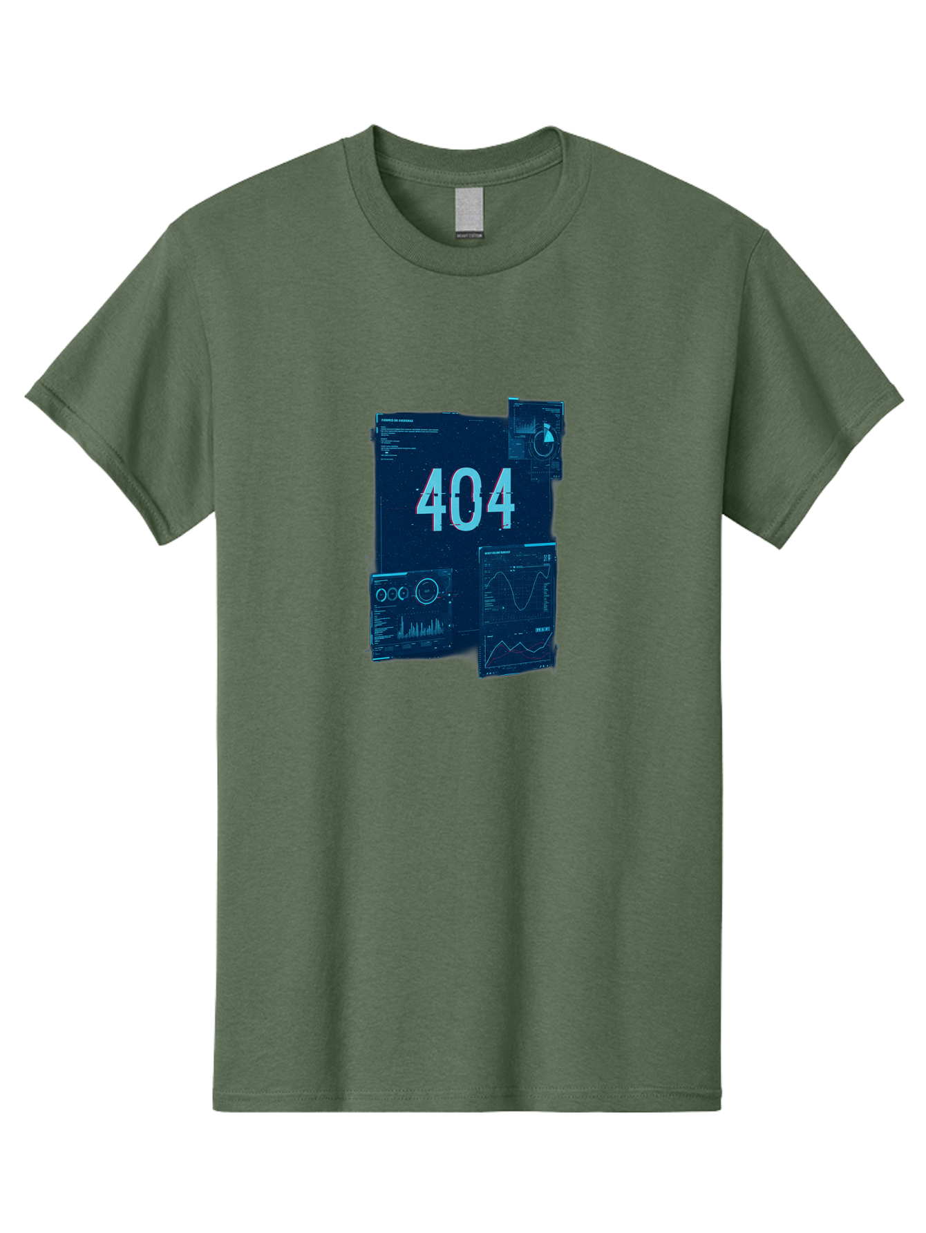 404-Error-Page Men'S Graphic Tee, 100% Cotton, Comfortable Casual Summer Wear, Machine Washable, 404 Error Page, Page Not Found, Digital Glitch, Cyberpunk Style, Futuristic Design, Error Message, Broken Link, Techno Aesthetic, Baa089
