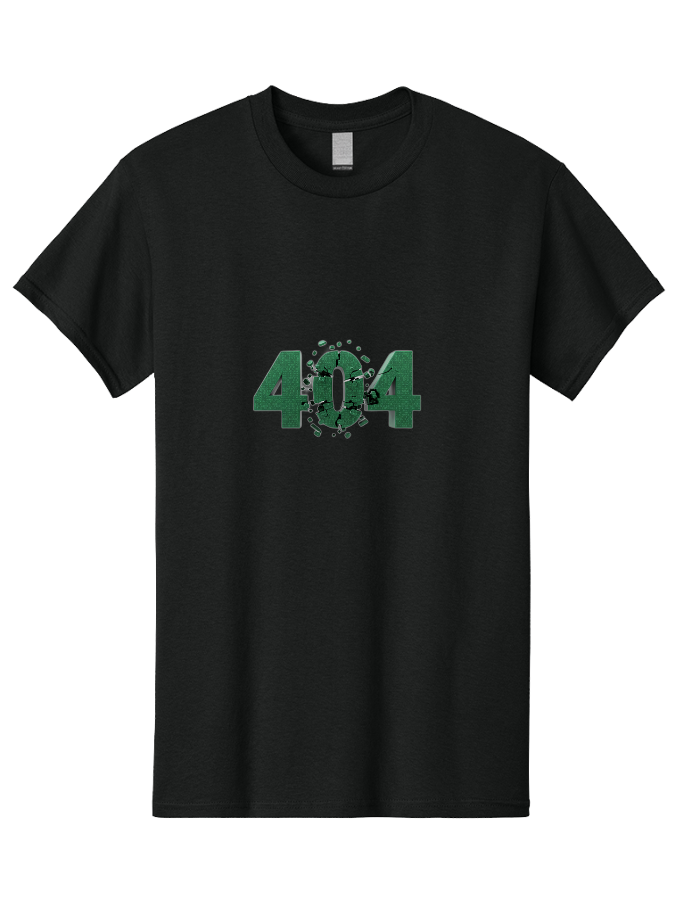 404-Error Men'S Graphic Tee, 100% Cotton, Comfortable Casual Summer Wear, Machine Washable, 404 Error, Broken Link, Page Not Found, Crushed Numbers, Broken Text, Error Message, Website Glitch, Broken Webpage Baa093