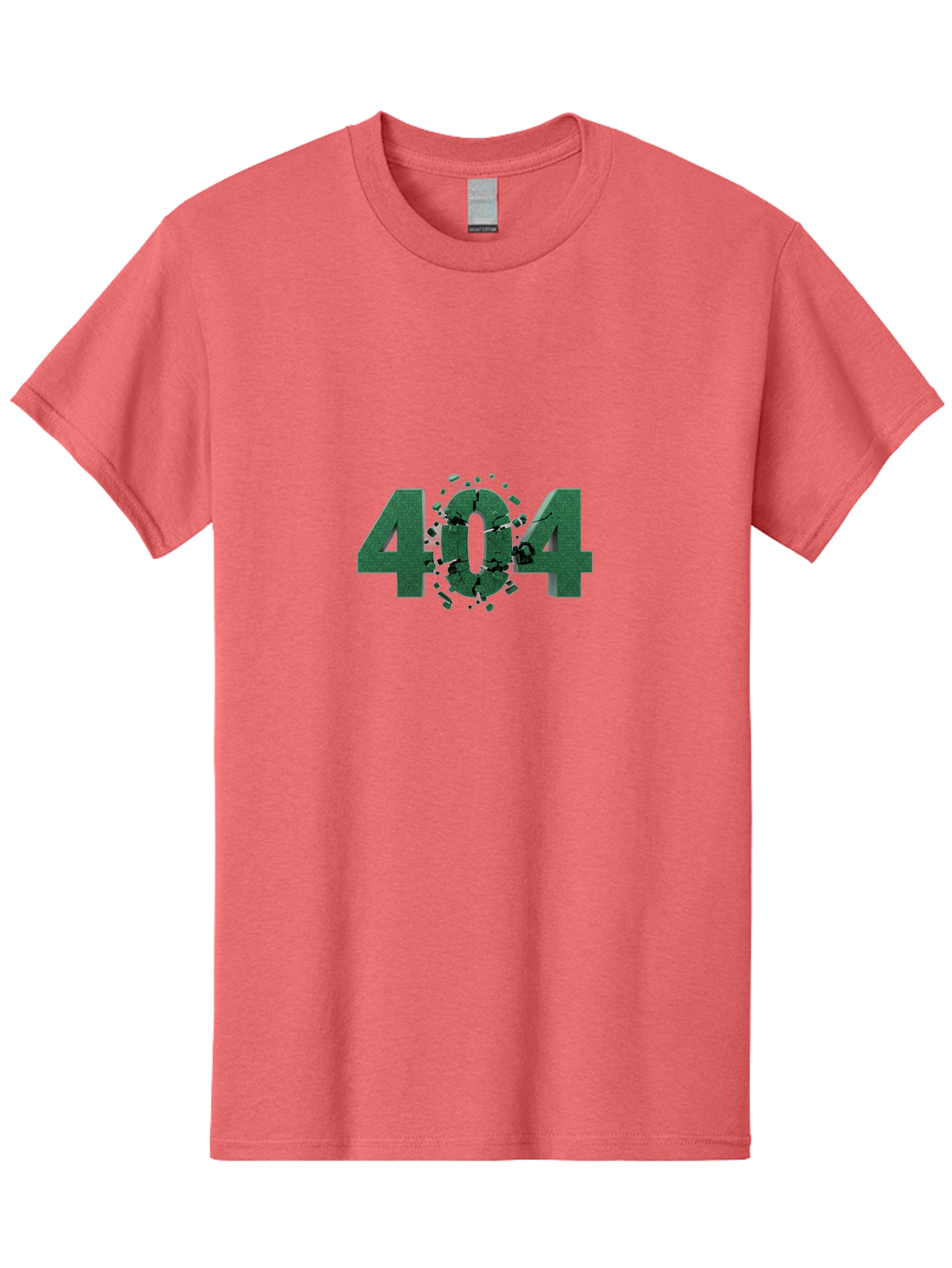 404-Error Men'S Graphic Tee, 100% Cotton, Comfortable Casual Summer Wear, Machine Washable, 404 Error, Broken Link, Page Not Found, Crushed Numbers, Broken Text, Error Message, Website Glitch, Broken Webpage Baa093