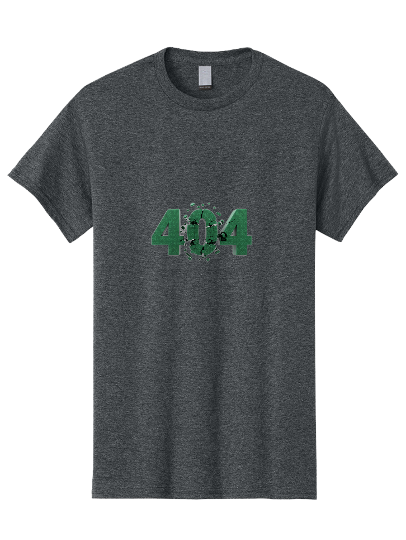 404-Error Men'S Graphic Tee, 100% Cotton, Comfortable Casual Summer Wear, Machine Washable, 404 Error, Broken Link, Page Not Found, Crushed Numbers, Broken Text, Error Message, Website Glitch, Broken Webpage Baa093