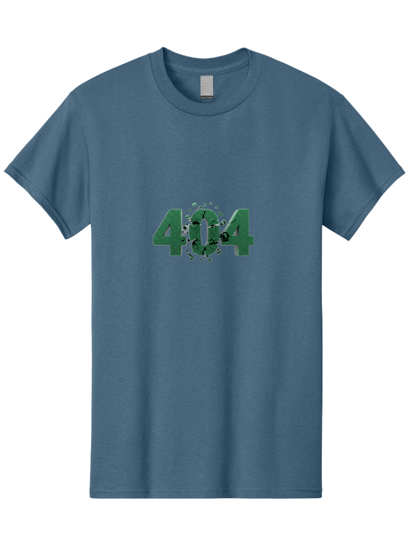 404-Error Men'S Graphic Tee, 100% Cotton, Comfortable Casual Summer Wear, Machine Washable, 404 Error, Broken Link, Page Not Found, Crushed Numbers, Broken Text, Error Message, Website Glitch, Broken Webpage Baa093
