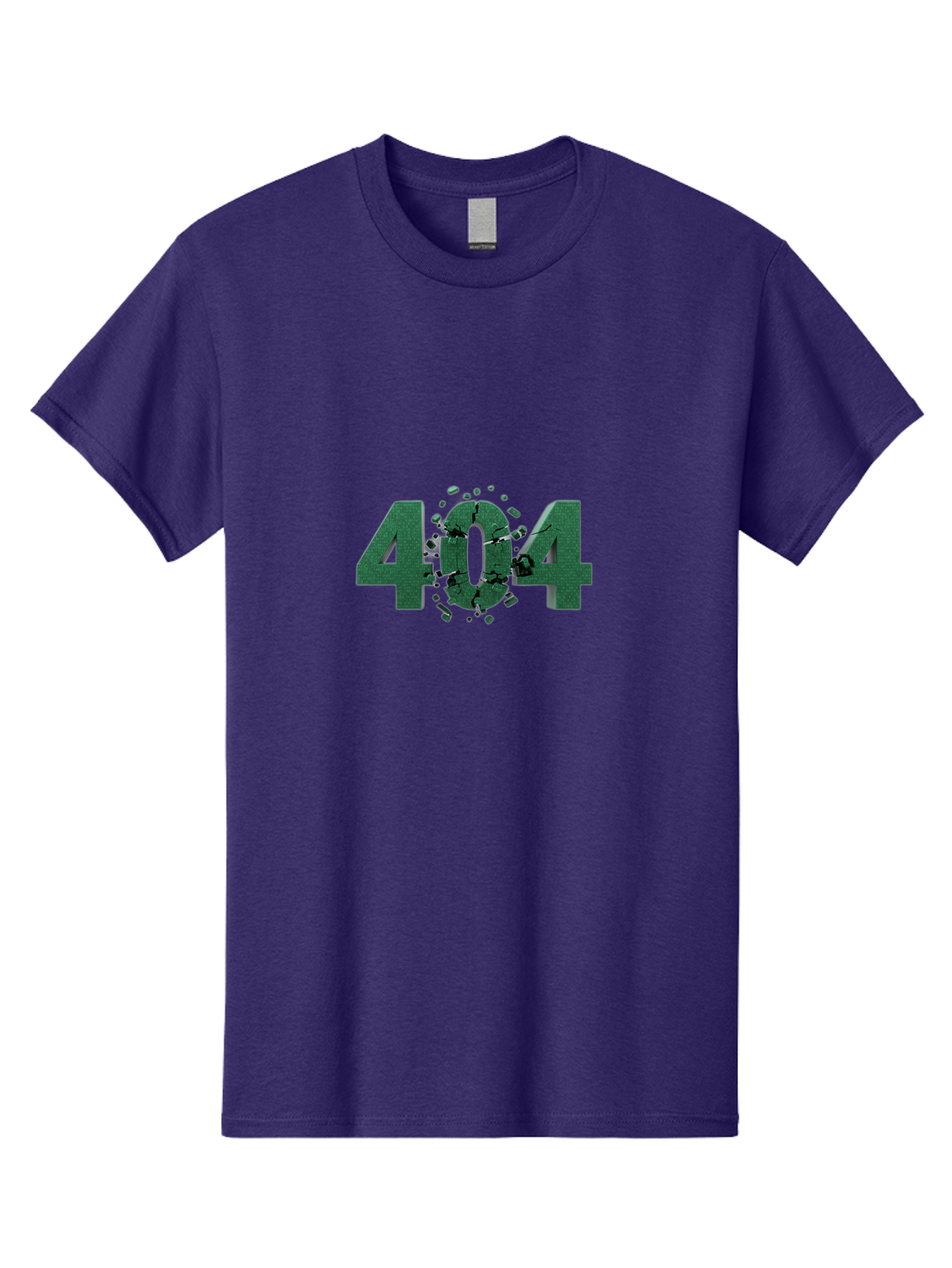 404-Error Men'S Graphic Tee, 100% Cotton, Comfortable Casual Summer Wear, Machine Washable, 404 Error, Broken Link, Page Not Found, Crushed Numbers, Broken Text, Error Message, Website Glitch, Broken Webpage Baa093