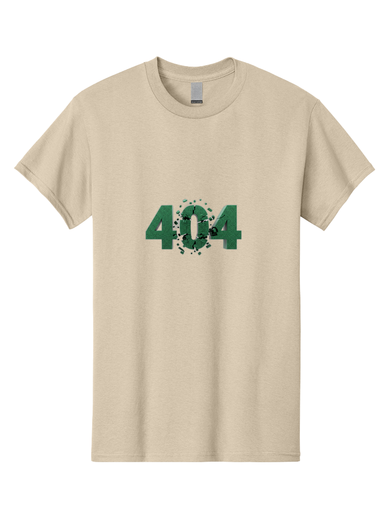 404-Error Men'S Graphic Tee, 100% Cotton, Comfortable Casual Summer Wear, Machine Washable, 404 Error, Broken Link, Page Not Found, Crushed Numbers, Broken Text, Error Message, Website Glitch, Broken Webpage Baa093