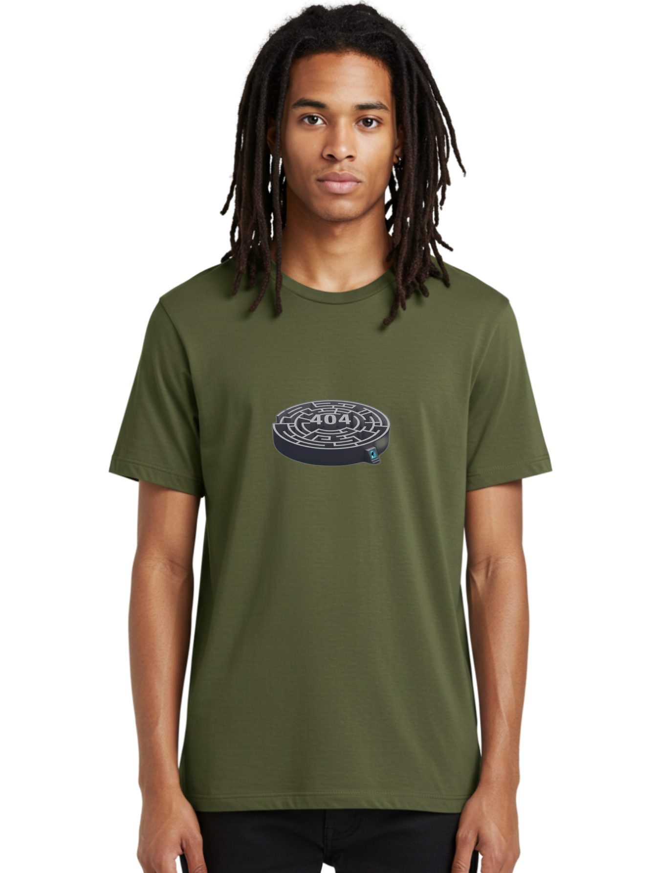 404-Maze Men'S Graphic Tee, 100% Cotton, Comfortable Casual Summer Wear, Machine Washable, Error Page, 404 Maze, Lost In Cyberspace, Digital Labyrinth, Website Error, Broken Link, Navigation Issue, Problem Solving, Online Glitch, Baa096