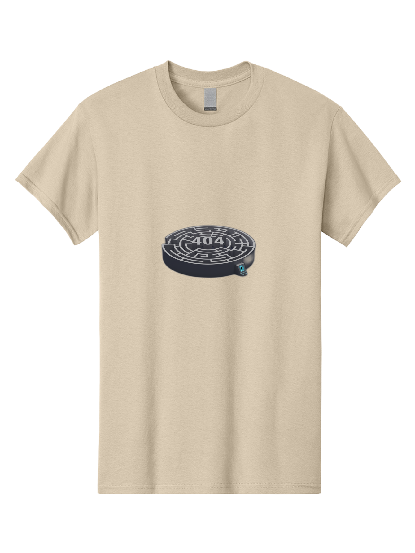 404-Maze Men'S Graphic Tee, 100% Cotton, Comfortable Casual Summer Wear, Machine Washable, Error Page, 404 Maze, Lost In Cyberspace, Digital Labyrinth, Website Error, Broken Link, Navigation Issue, Problem Solving, Online Glitch, Baa096