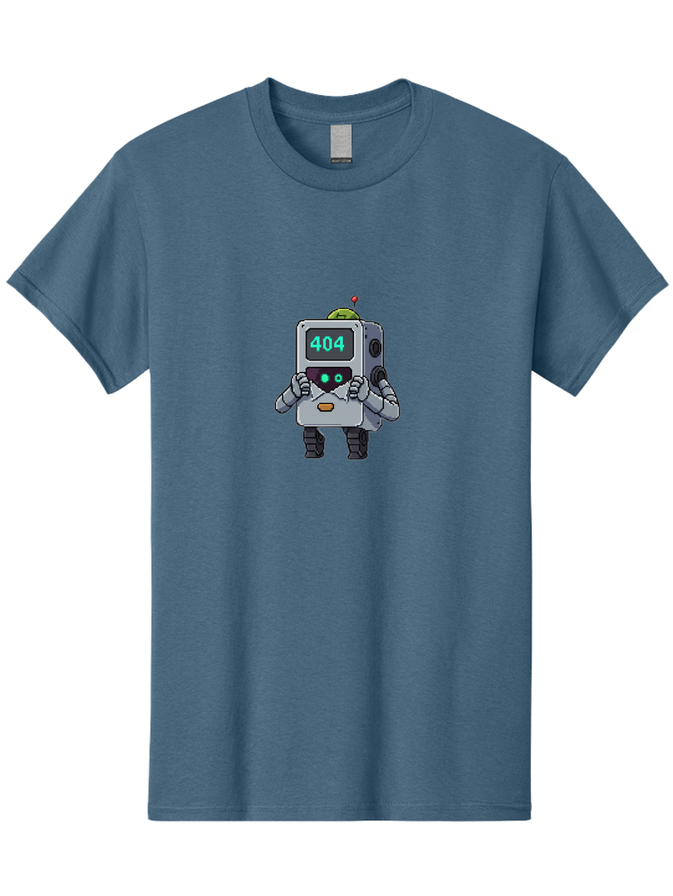 404-Robot-1 Men'S Graphic Tee, 100% Cotton, Comfortable Casual Summer Wear, Machine Washable, Robot With 404 Error Message, Error Page, Broken Link, Page Not Found, Malfunctioning Robot, Cartoon Style, Digital Art, Futuristic Design, Baa106