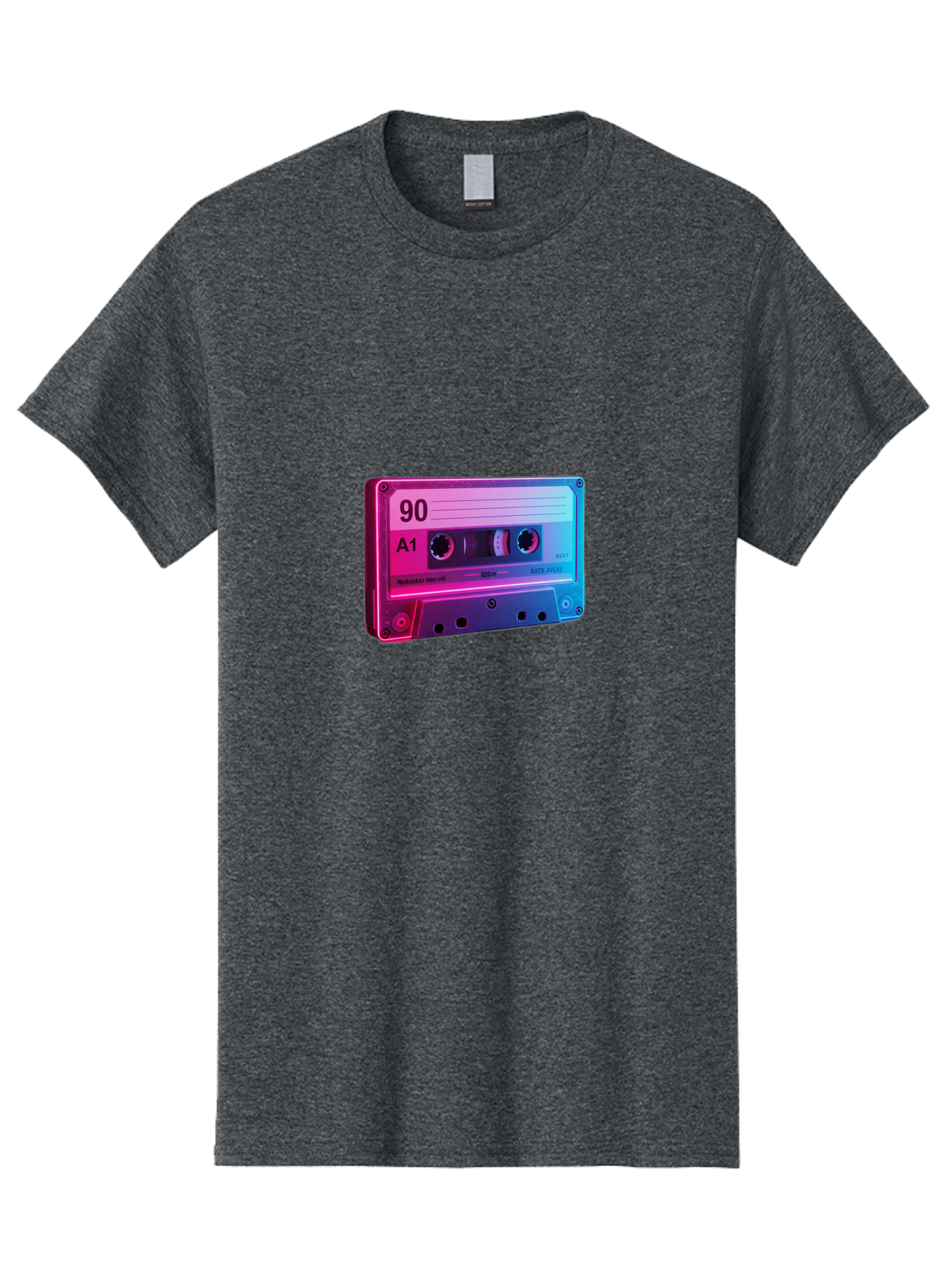 90-A1-Cassette-Tape Men'S Graphic Tee, 100% Cotton, Comfortable Casual Summer Wear, Machine Washable, Retro Cassette Tape, Vintage Music, Nostalgic Technology, 90S Music, A1 Mix Tape, Retro Aesthetics, Vinyl Revival, Music Nostalgia, Baa120