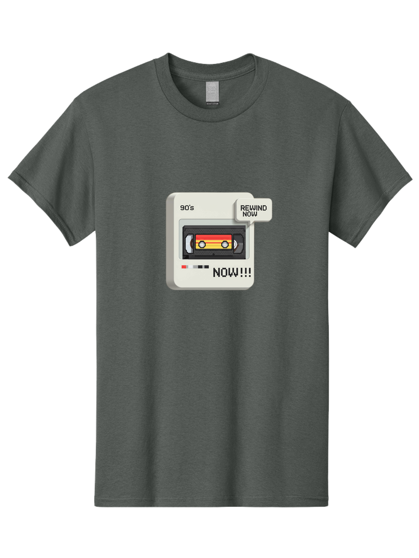 90-S-Rewind Men'S Graphic Tee, 100% Cotton, Comfortable Casual Summer Wear, Machine Washable, Retro Cassette Tape, 90'S Nostalgia, Rewind Now, Vintage Music, Nostalgic Vibes, Retro Technology, Old School Audio, Cassette Player Baa121