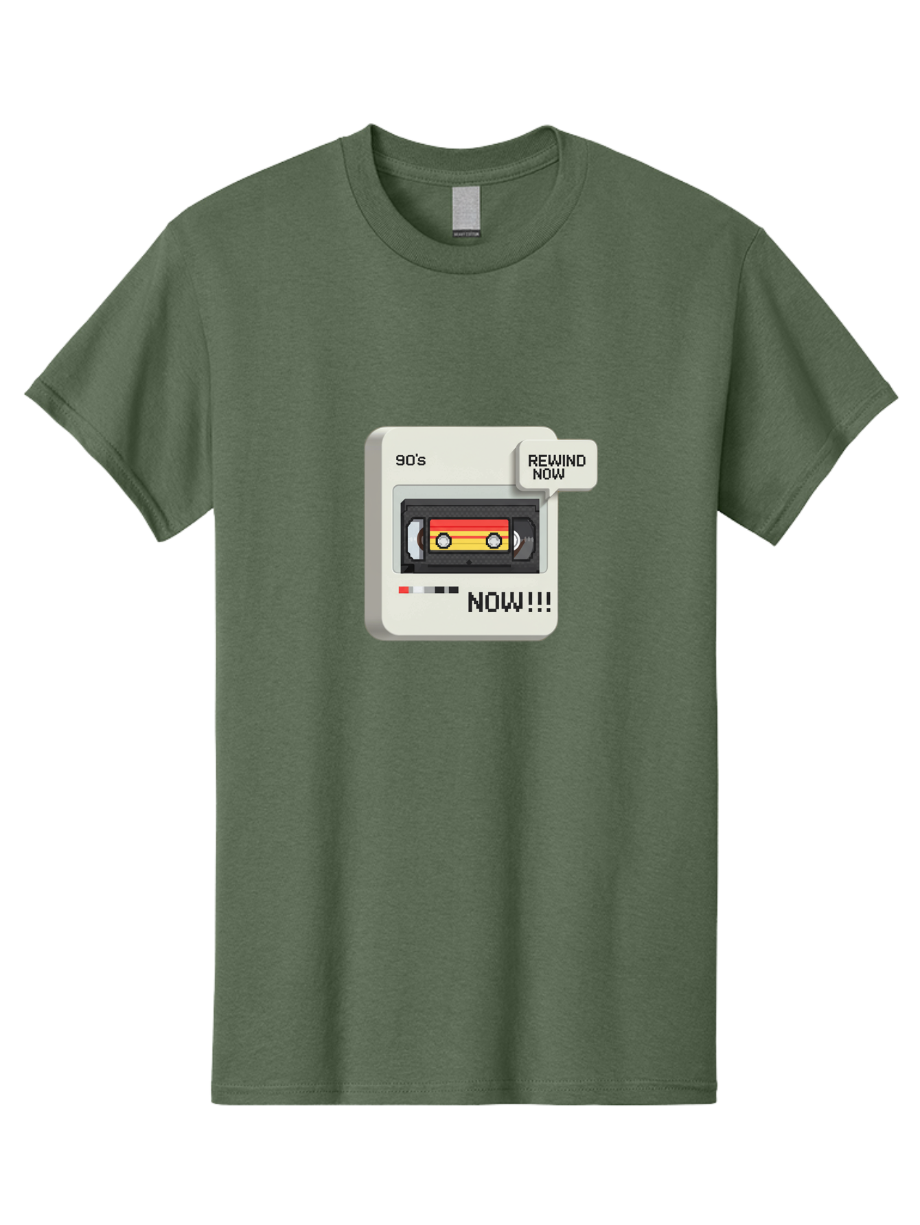90-S-Rewind Men'S Graphic Tee, 100% Cotton, Comfortable Casual Summer Wear, Machine Washable, Retro Cassette Tape, 90'S Nostalgia, Rewind Now, Vintage Music, Nostalgic Vibes, Retro Technology, Old School Audio, Cassette Player Baa121