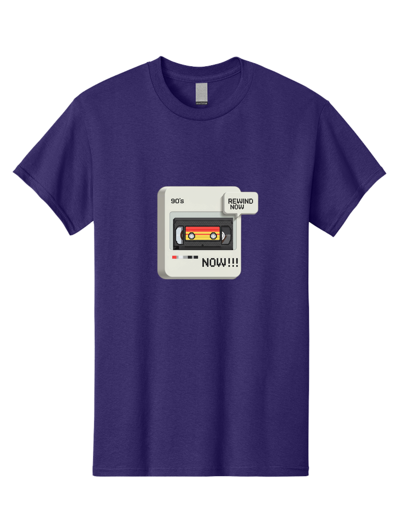 90-S-Rewind Men'S Graphic Tee, 100% Cotton, Comfortable Casual Summer Wear, Machine Washable, Retro Cassette Tape, 90'S Nostalgia, Rewind Now, Vintage Music, Nostalgic Vibes, Retro Technology, Old School Audio, Cassette Player Baa121