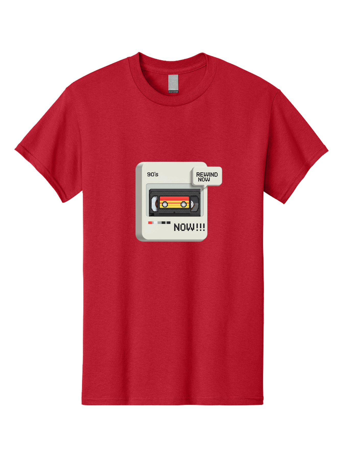 90-S-Rewind Men'S Graphic Tee, 100% Cotton, Comfortable Casual Summer Wear, Machine Washable, Retro Cassette Tape, 90'S Nostalgia, Rewind Now, Vintage Music, Nostalgic Vibes, Retro Technology, Old School Audio, Cassette Player Baa121