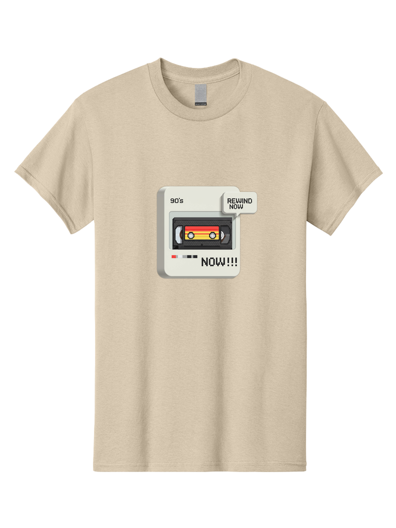 90-S-Rewind Men'S Graphic Tee, 100% Cotton, Comfortable Casual Summer Wear, Machine Washable, Retro Cassette Tape, 90'S Nostalgia, Rewind Now, Vintage Music, Nostalgic Vibes, Retro Technology, Old School Audio, Cassette Player Baa121
