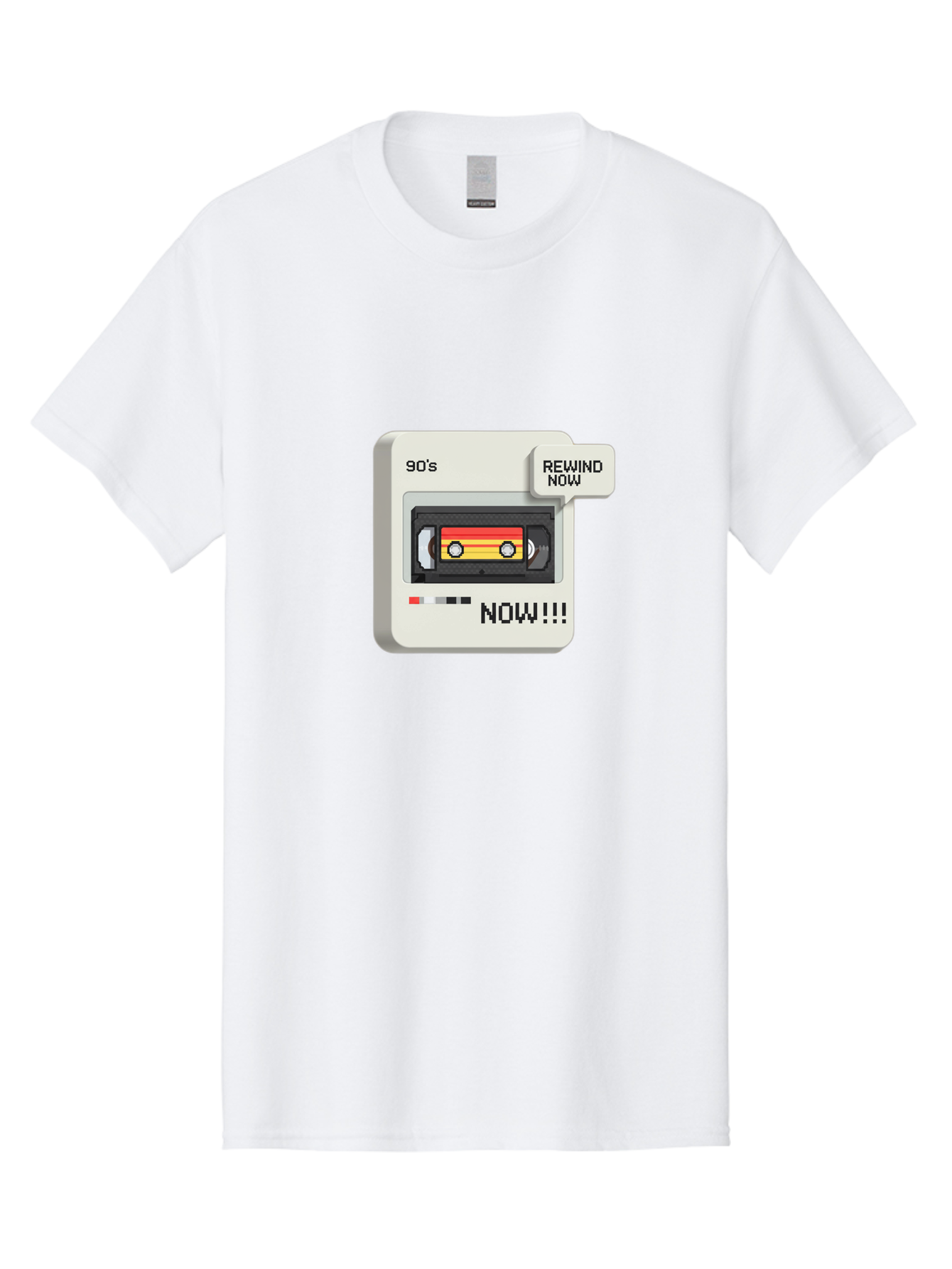 90-S-Rewind Men'S Graphic Tee, 100% Cotton, Comfortable Casual Summer Wear, Machine Washable, Retro Cassette Tape, 90'S Nostalgia, Rewind Now, Vintage Music, Nostalgic Vibes, Retro Technology, Old School Audio, Cassette Player Baa121