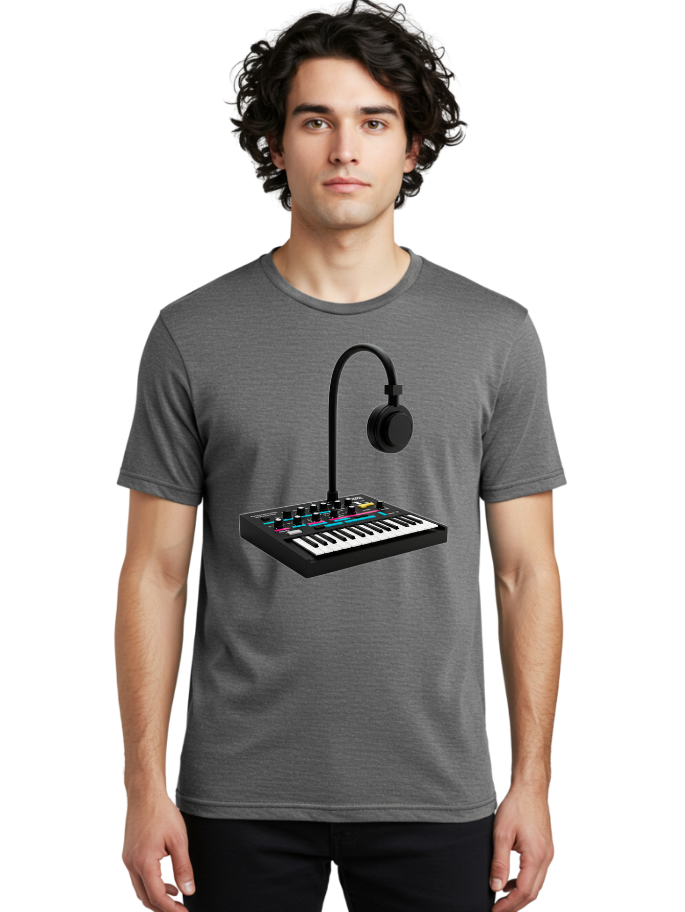 Arturia-Minilab-Mkii Men'S Graphic Tee, 100% Cotton, Comfortable Casual Summer Wear, Machine Washable, Korg Minilogue Synthesizer, Electronic Music Production, Sound Design, Music Creation, Audio Equipment, Midi Controller, Music Gear, Baa140
