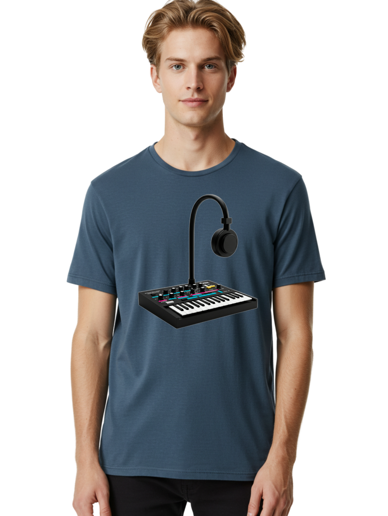 Arturia-Minilab-Mkii Men'S Graphic Tee, 100% Cotton, Comfortable Casual Summer Wear, Machine Washable, Korg Minilogue Synthesizer, Electronic Music Production, Sound Design, Music Creation, Audio Equipment, Midi Controller, Music Gear, Baa140