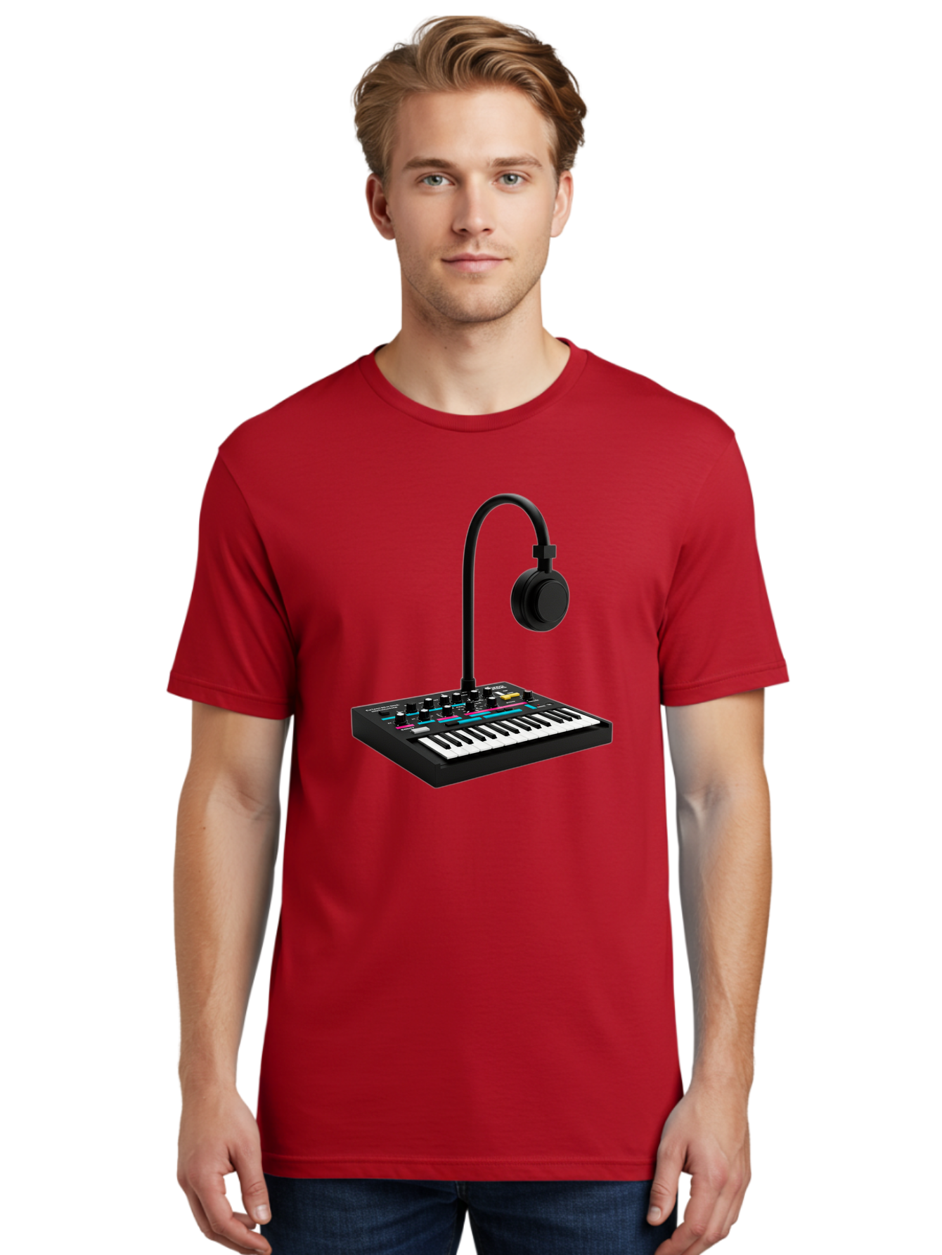 Arturia-Minilab-Mkii Men'S Graphic Tee, 100% Cotton, Comfortable Casual Summer Wear, Machine Washable, Korg Minilogue Synthesizer, Electronic Music Production, Sound Design, Music Creation, Audio Equipment, Midi Controller, Music Gear, Baa140