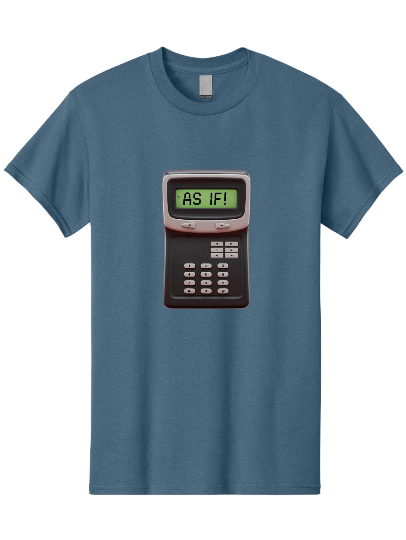 As-If-Calculator Men'S Graphic Tee, 100% Cotton, Comfortable Casual Summer Wear, Machine Washable, Vintage Calculator, Retro Tech, As If! Message, Funny Quote, Nostalgic Design, Old School Electronics, Humor, Sass, Meme Inspiration Baa142
