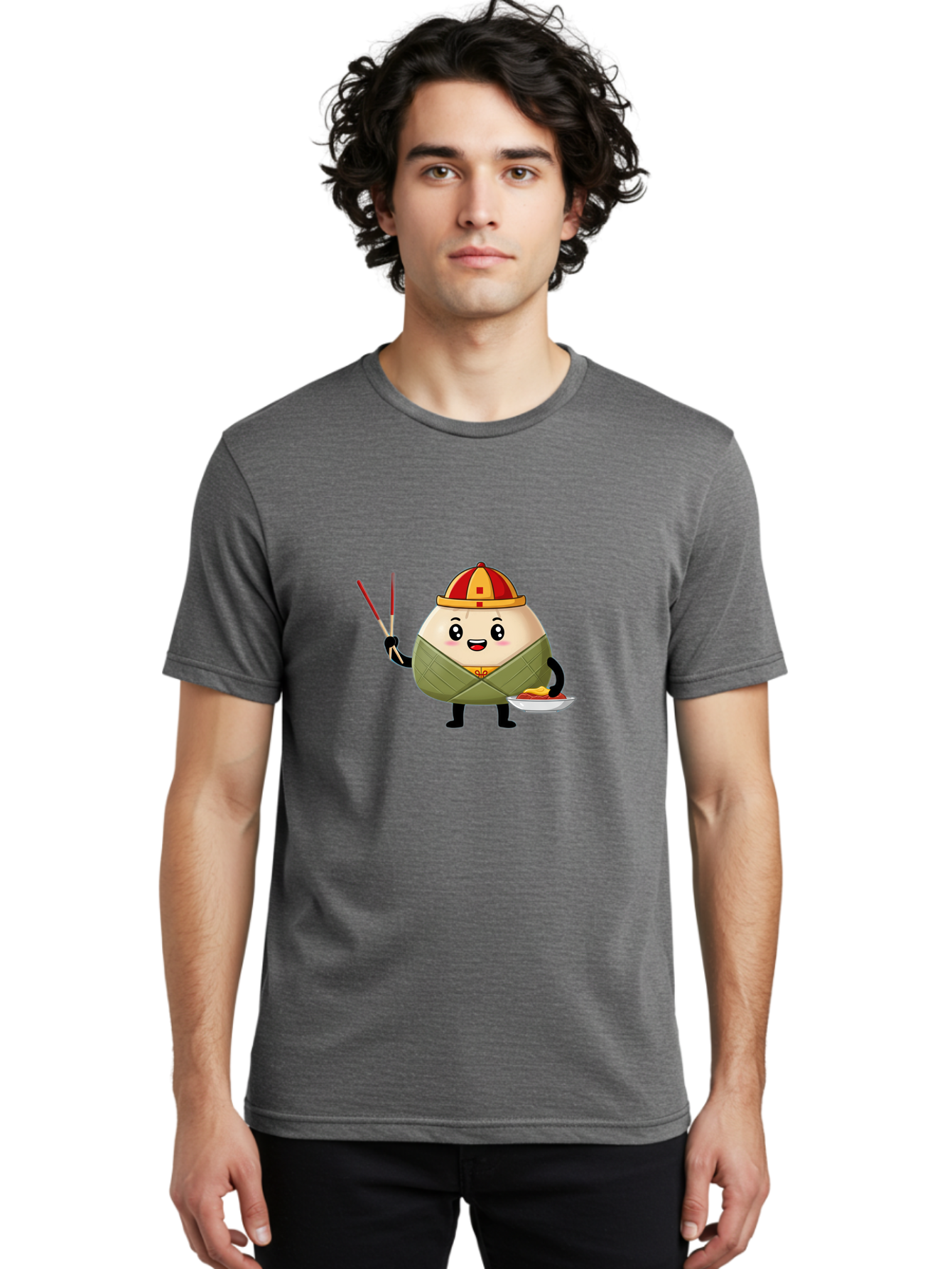 Banh-Chung Men'S Graphic Tee, 100% Cotton, Comfortable Casual Summer Wear, Machine Washable, Vietnamese Traditional Food, Bánh Ch?ng, Rice Cake, Festive Dish, Cultural Heritage, Tet Celebration, Asian Cuisine, Traditional Recipe Baa151