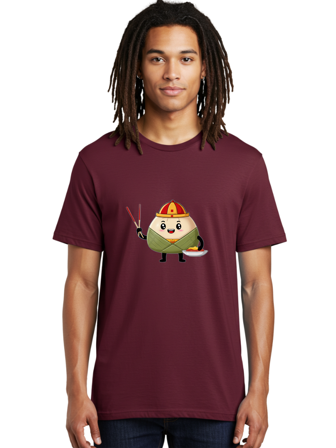 Banh-Chung Men'S Graphic Tee, 100% Cotton, Comfortable Casual Summer Wear, Machine Washable, Vietnamese Traditional Food, Bánh Ch?ng, Rice Cake, Festive Dish, Cultural Heritage, Tet Celebration, Asian Cuisine, Traditional Recipe Baa151