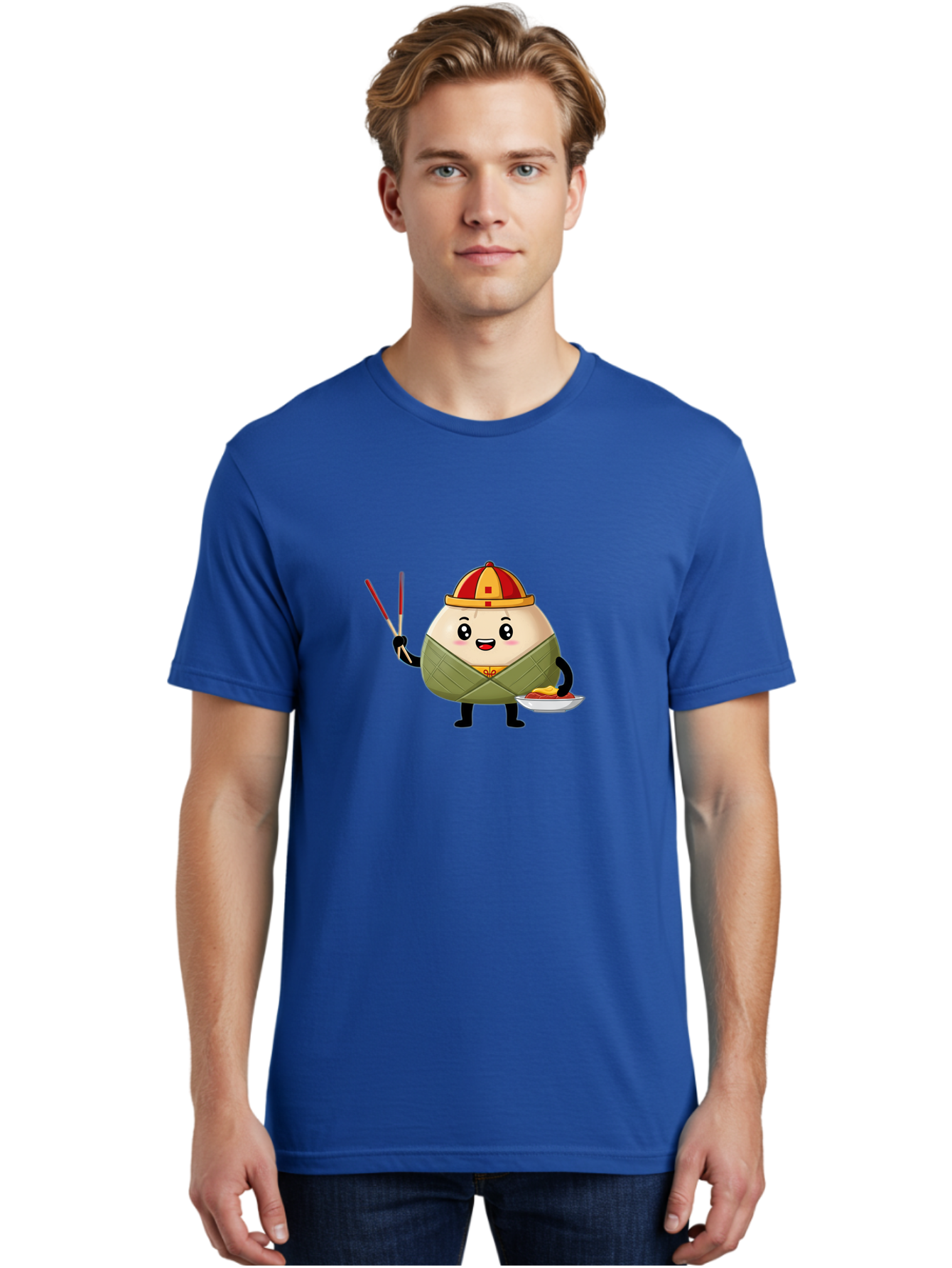 Banh-Chung Men'S Graphic Tee, 100% Cotton, Comfortable Casual Summer Wear, Machine Washable, Vietnamese Traditional Food, Bánh Ch?ng, Rice Cake, Festive Dish, Cultural Heritage, Tet Celebration, Asian Cuisine, Traditional Recipe Baa151